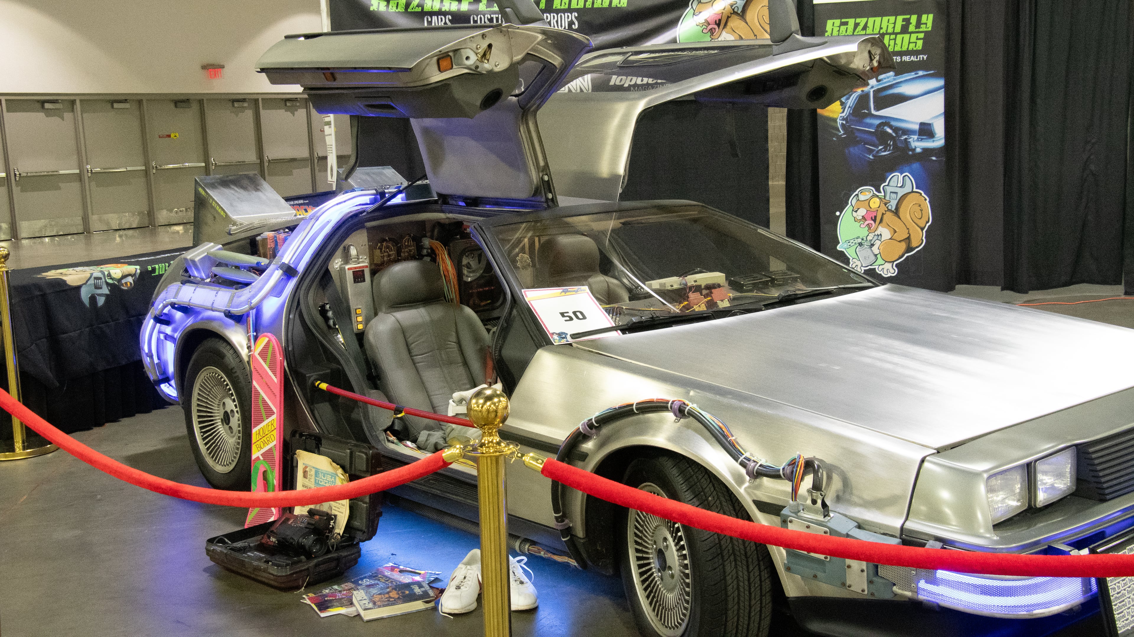 Razorfly Studios has been bringing its replica of Doc Brown's "Back to the Future" time machine DeLorean to MomoCon for years. (Courtesy of MomoCon)