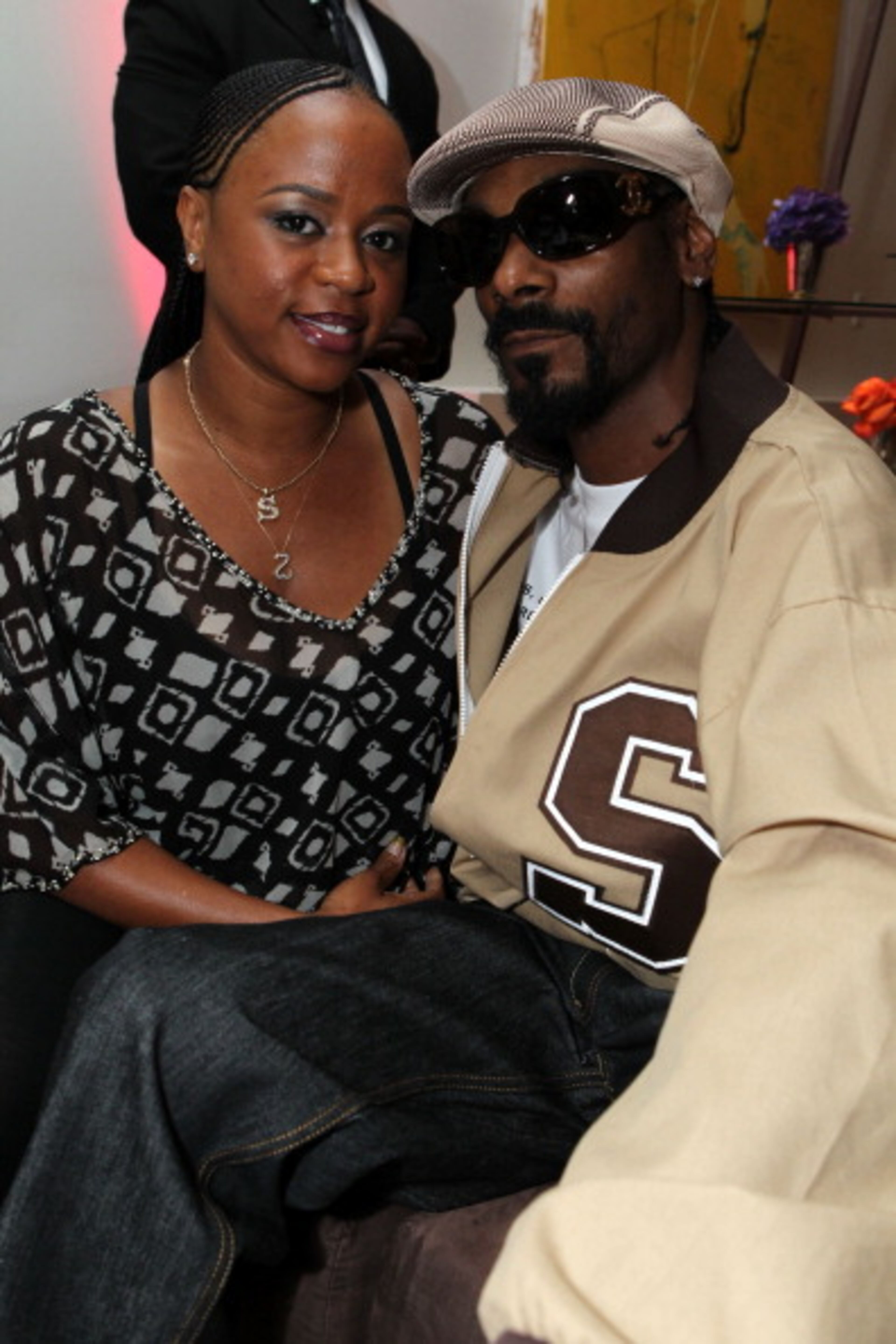 LOS ANGELES, CA - AUGUST 18: Shante Broadus and Snoop Dogg at "La La's Full Court Life" Premiere Party held at The Mark on August 18, 2011 in Los Angeles, California. (Photo by Alexandra Wyman/WireImage)