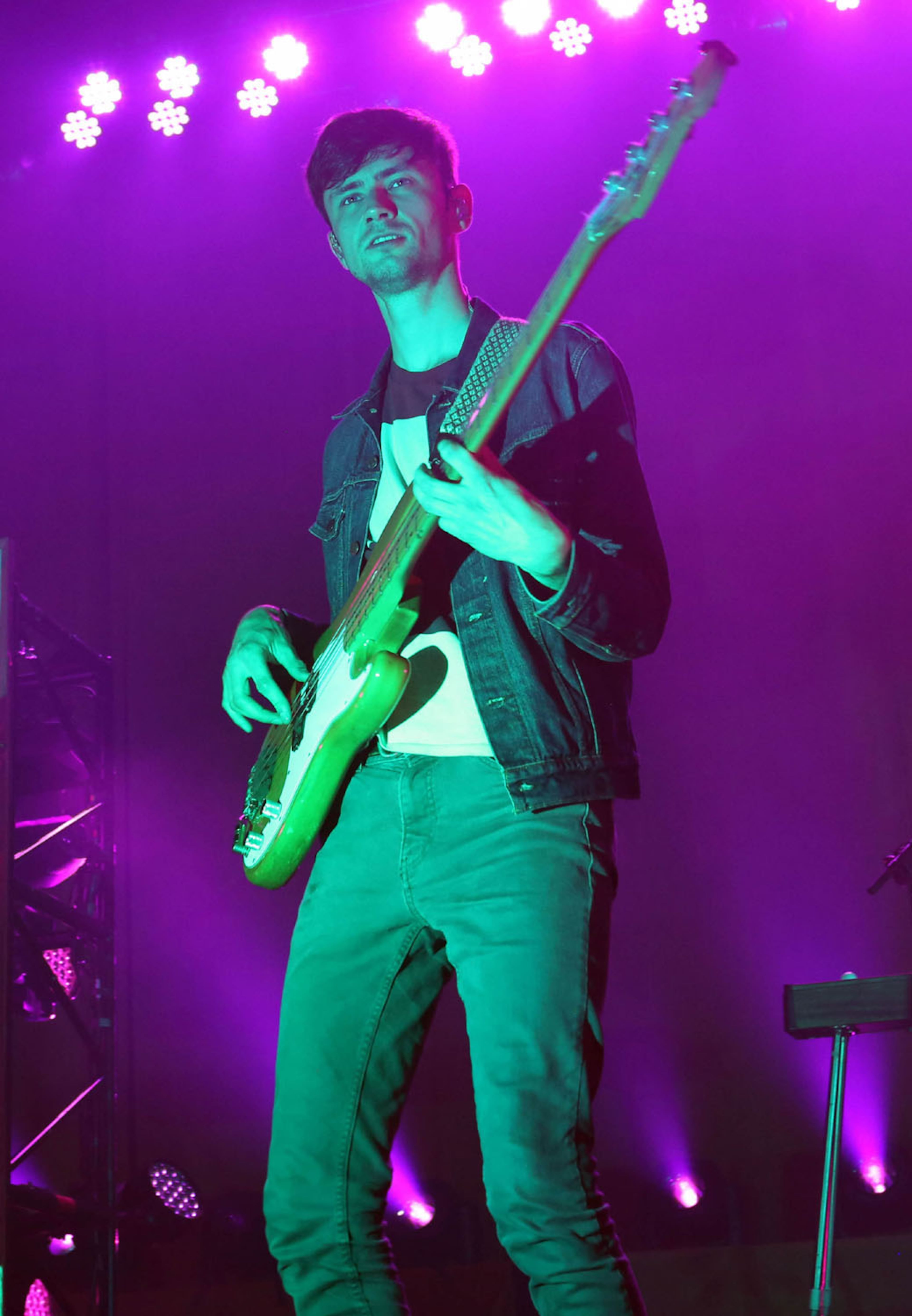 #10 of #34. PLEASE KEEP IN SEQUENTIAL ORDER FOR THE CONTINUITY OF THE GALLERY.
-- Glass Animals bassist Edmund Irwin-Singer
The Coca Cola Roxy Theater held its grand opening celebration on Saturday, April 8, 2017, with British indie favorites Glass Animals and Australia's Jagwar Ma selling out the venue for Radio 105.7's fouth birthday party bash. Located in the nearly completed Battery entertainment district, next to SunTrust Park, new home of the Atlanta Braves, the gorgeous, nearly 4,000 capacity venue got positive grades from most of the VIP's and concert fans in attendence.
Robb Cohen Photography & Video /RobbsPhotos.com