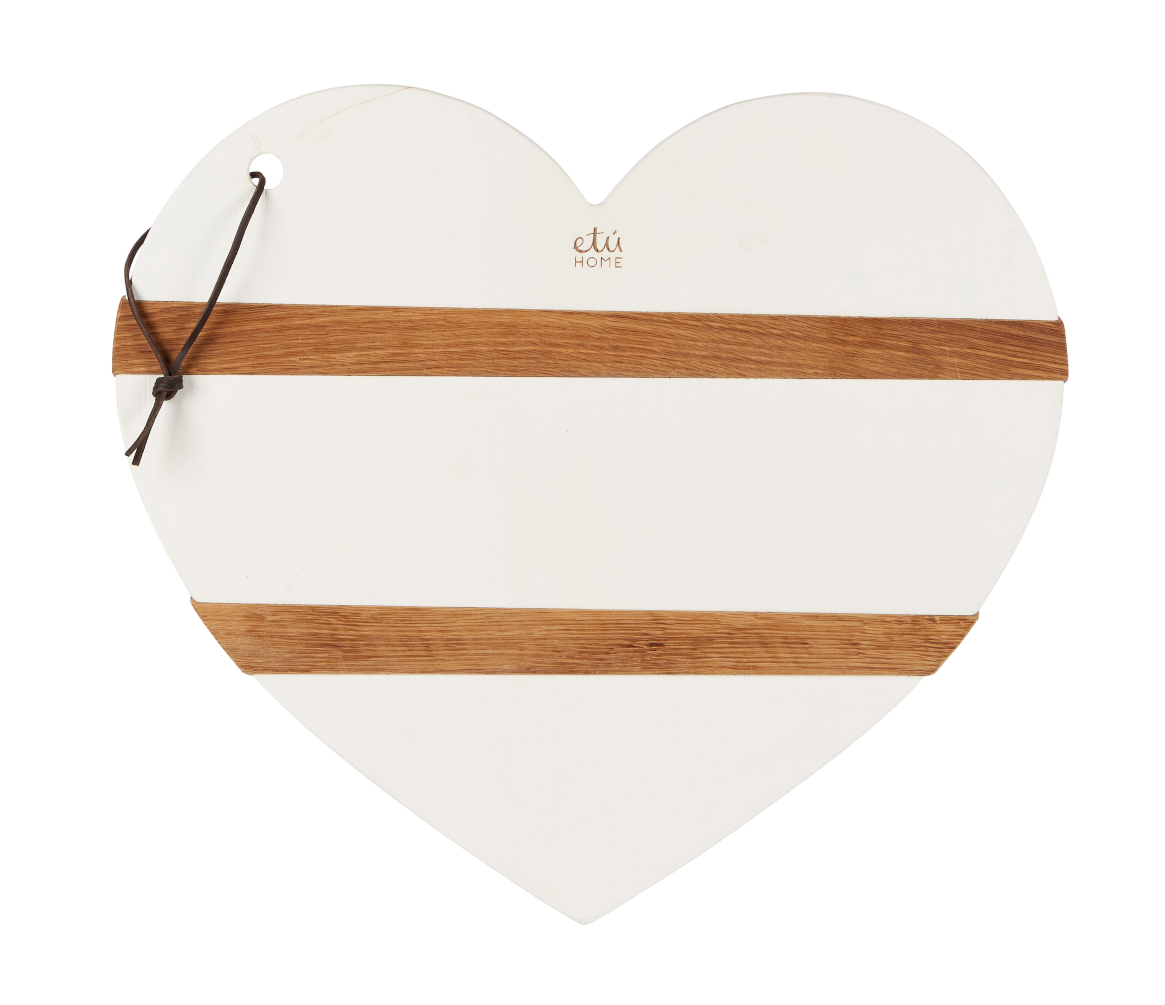 Opt for a heart-shaped charcuterie board to serve her meals in bed.
Courtesy of etúHOME