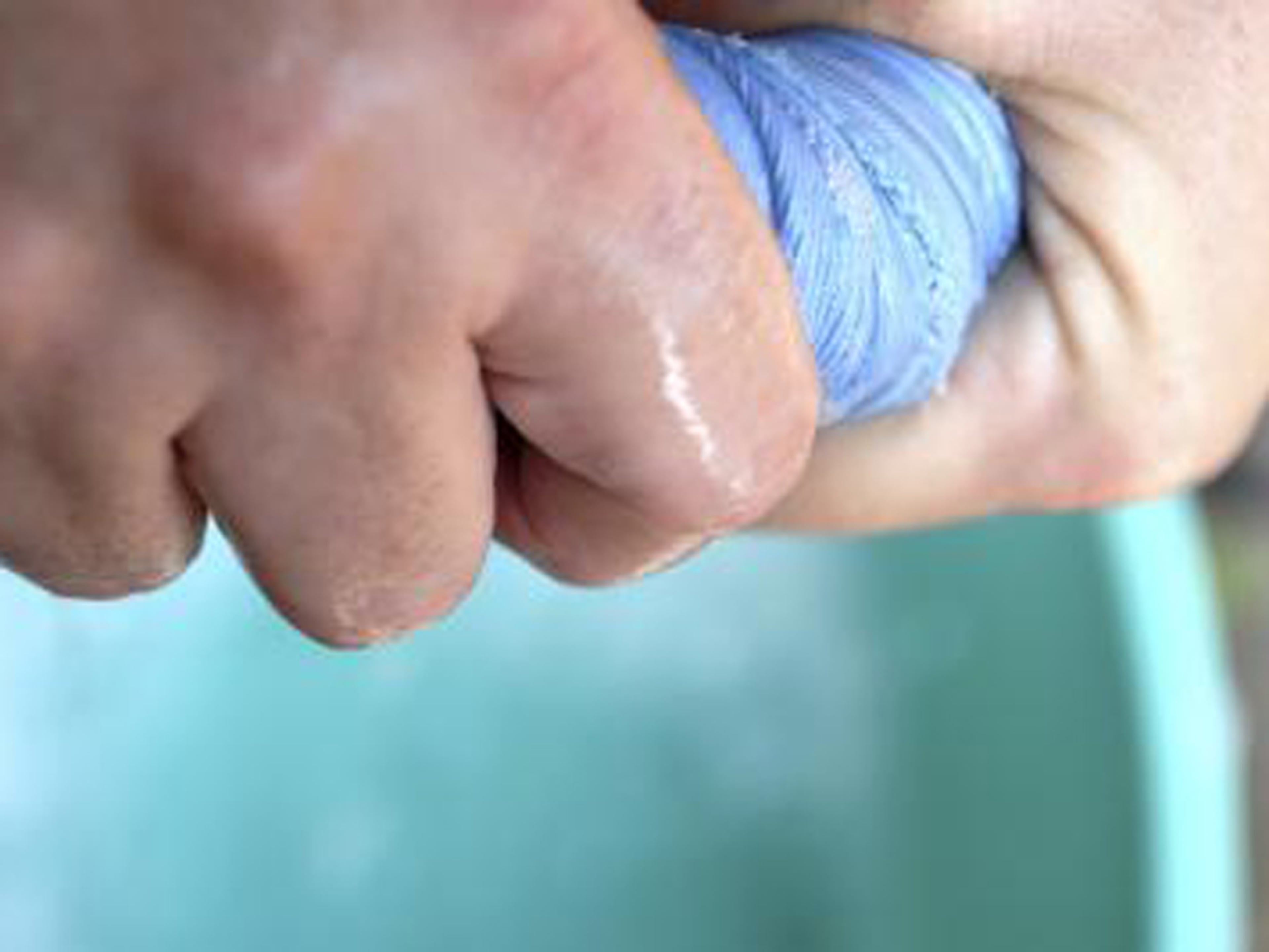 Rubbing or wringing your hands