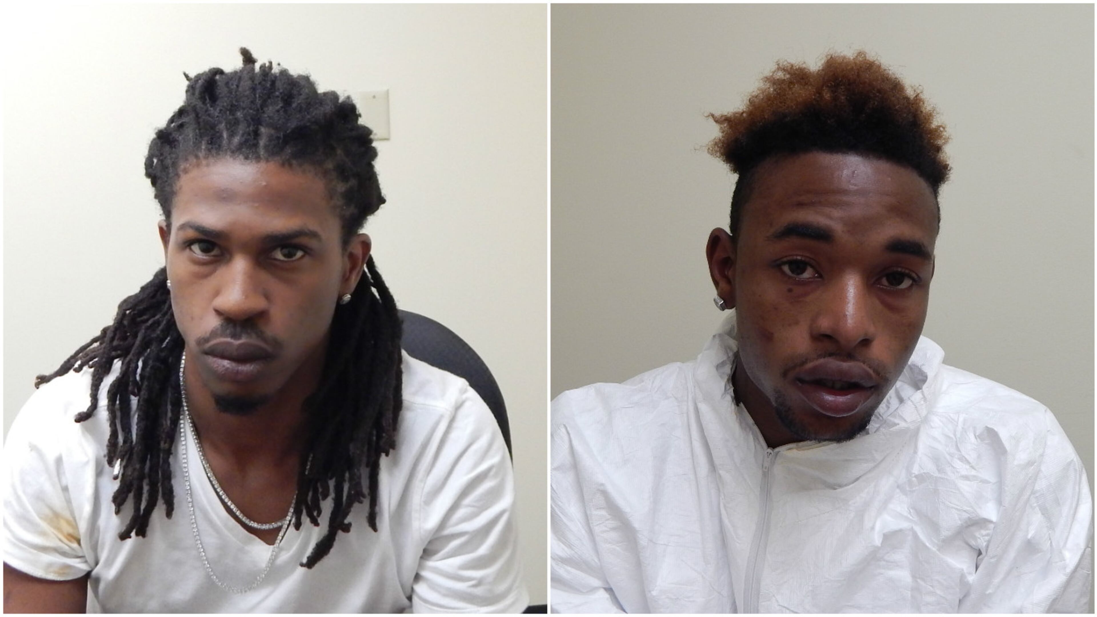 Malcolm White and Michael Crowder face charges in Brookhave burglaries. (Photos courtesy Brookhaven Police Department)