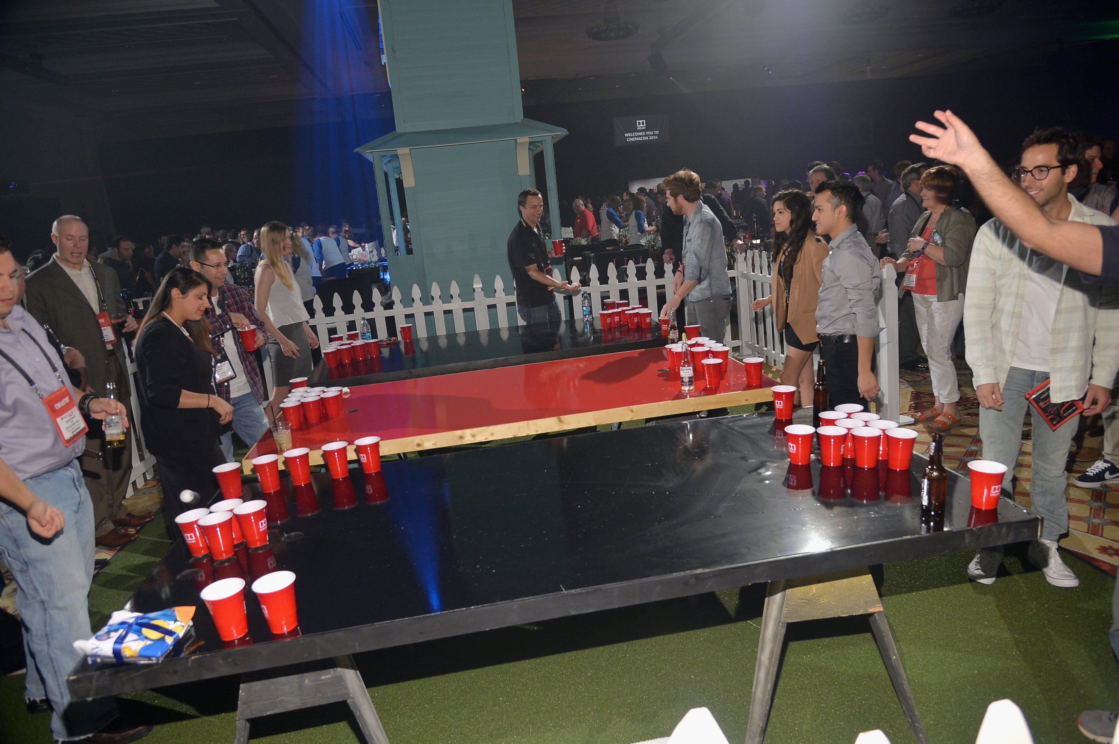 LAS VEGAS, NV - MARCH 25: Guests attend “The Neighbors” Frat Party hosted by Universal Pictures in Conjunction with Dolby Laboratories at Caesars Palace during CinemaCon, the official convention of the National Association of Theatre Owners on March 25, 2014 in Las Vegas, Nevada. (Photo by Alberto E. Rodriguez/Getty Images for CinemaCon)