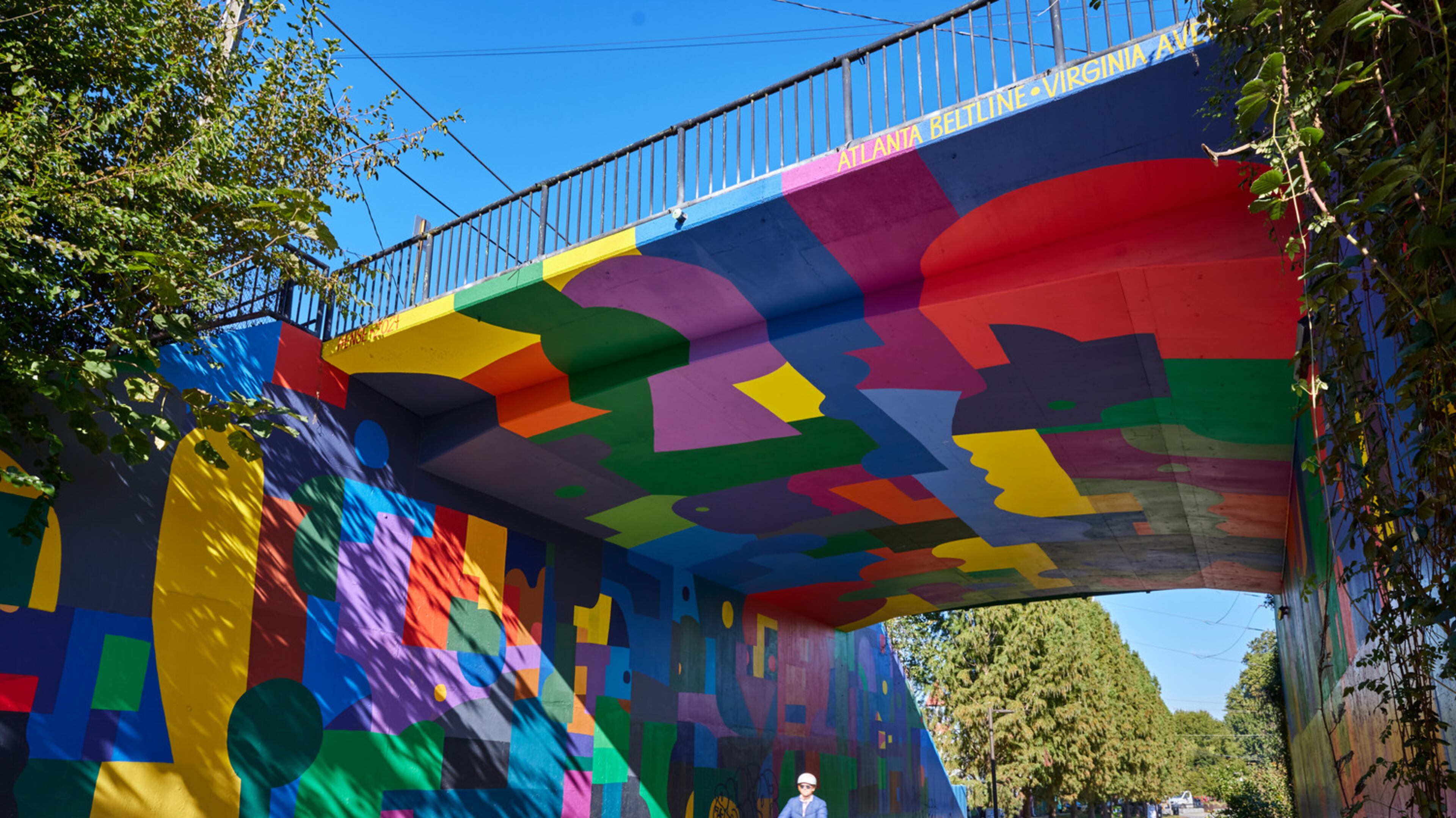 Beltline mural by the Atlanta artist Hense.