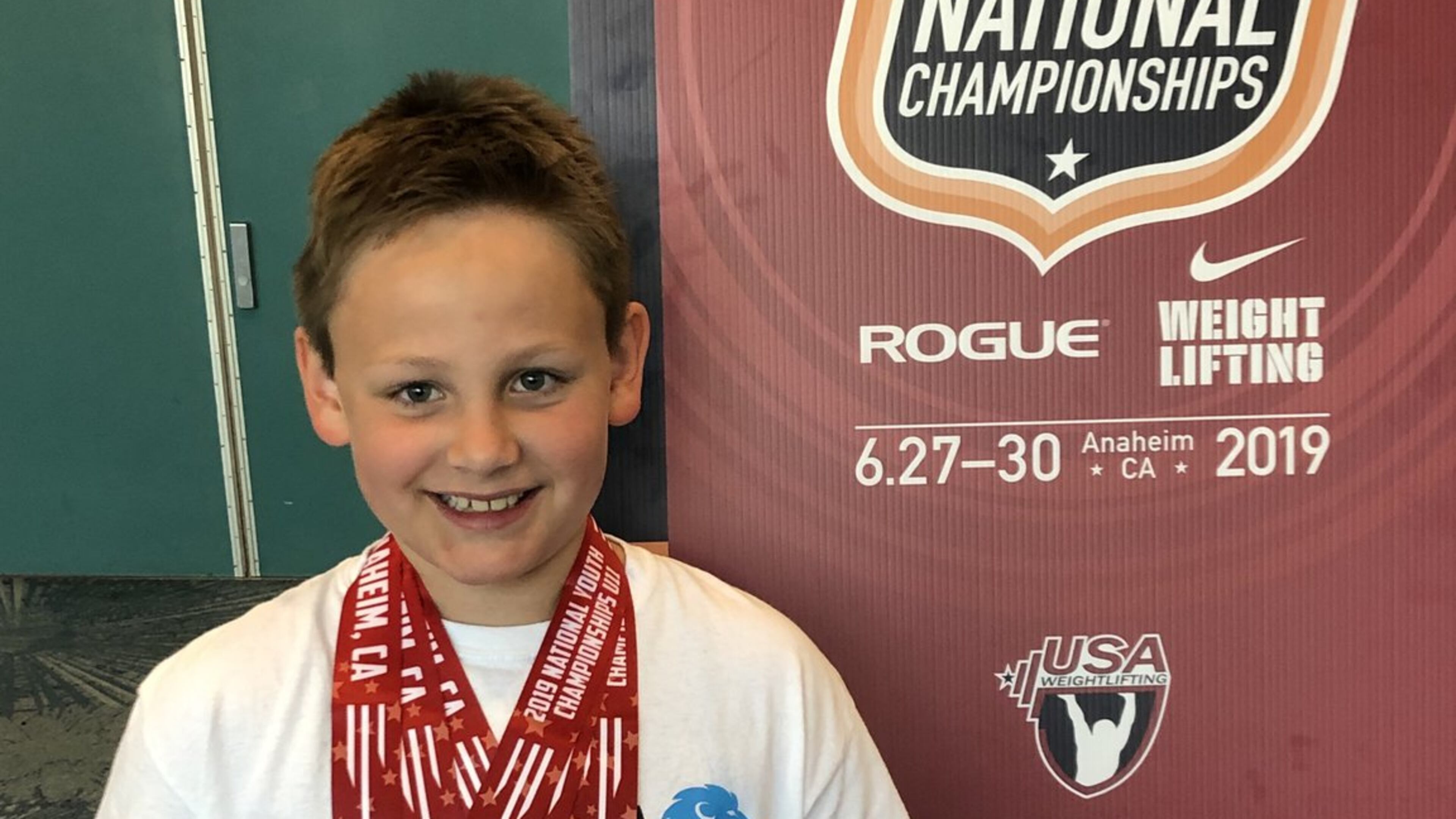 Andrew Reid of Dunwoody recently competed in the USA Youth Weightlifting National Championships in Anaheim in the U11, 55kg weight class and earned 4 gold medals, making him the National Champion in that category.