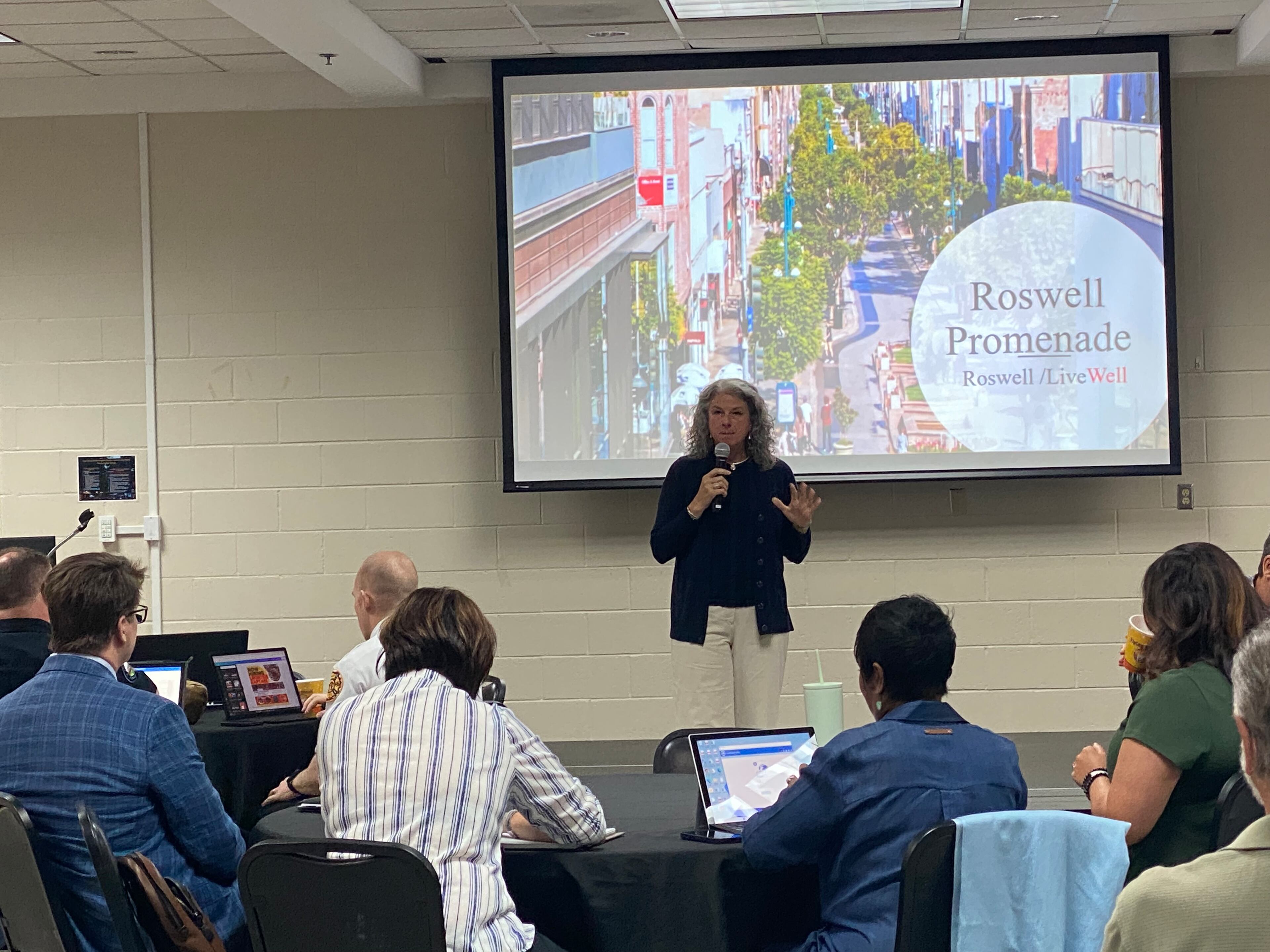 Councilwoman Lee Hills says some Roswellians are in support of a Canton Street promenade happening sooner than later. Credit Adrianne Murchison