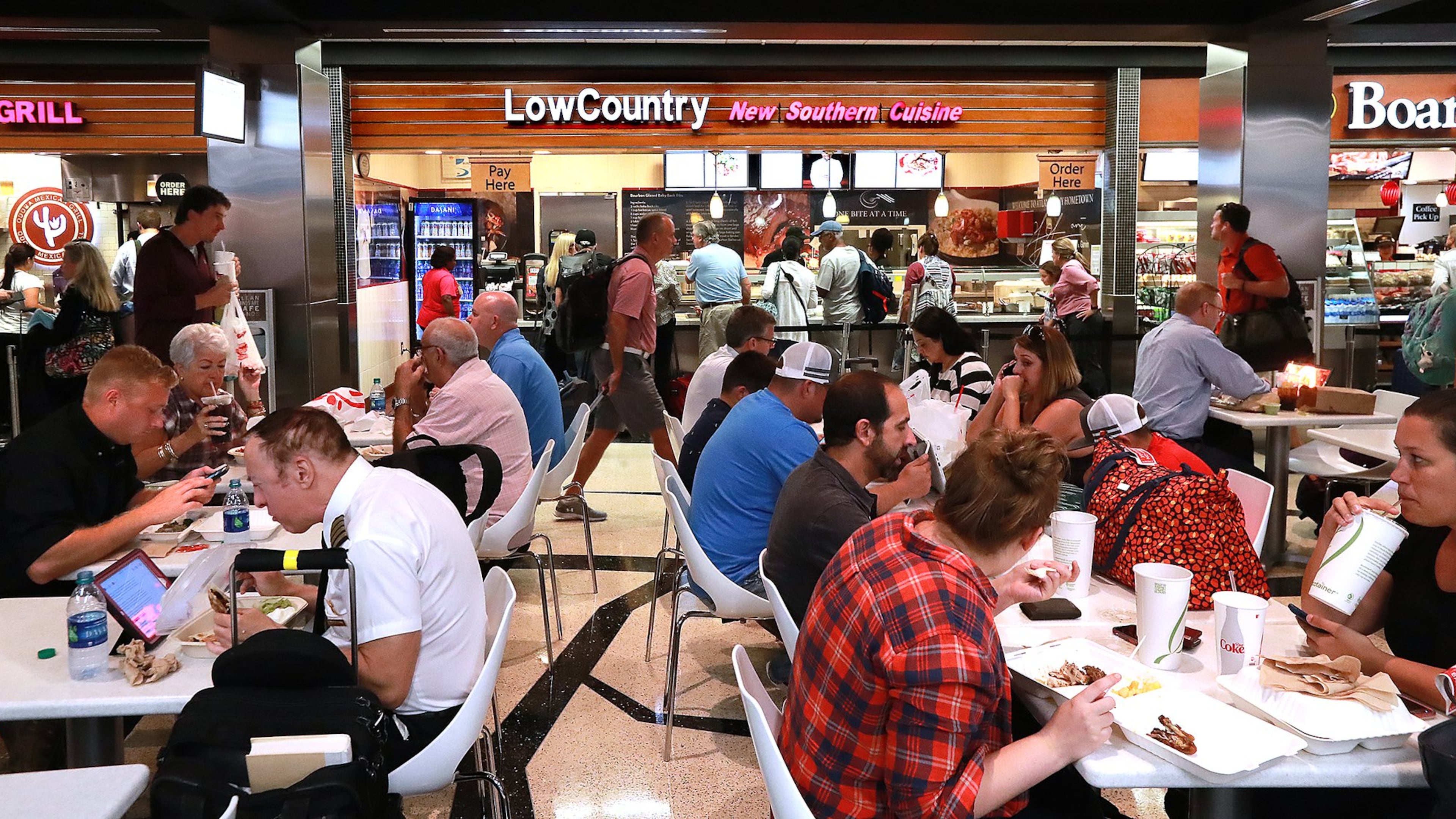 A food court operated by Hojeij Branded Foods. CURTIS COMPTON/CCOMPTON@AJC.COM