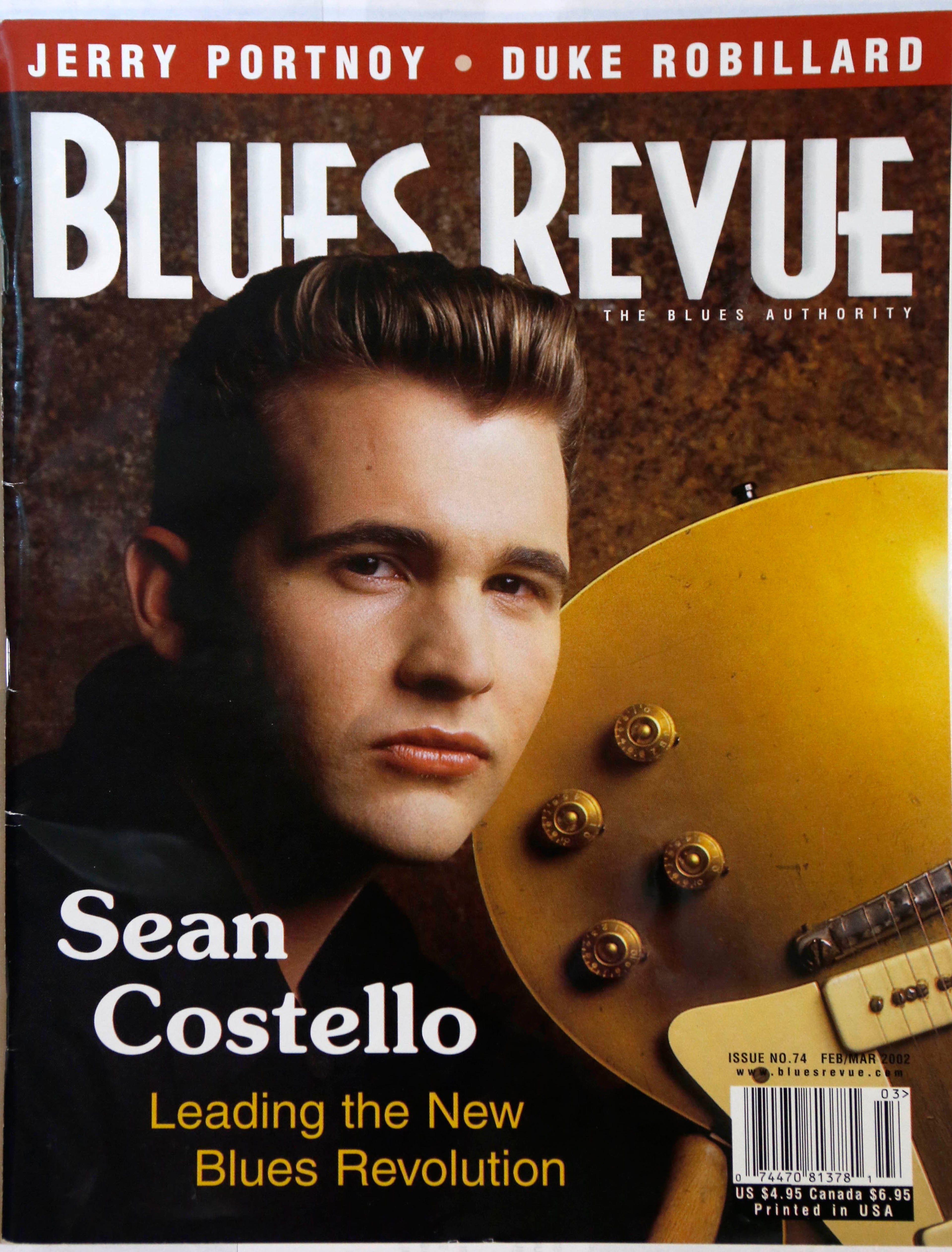 Sean was on the cover of Blues Revue magazine’s February 2002 issue.