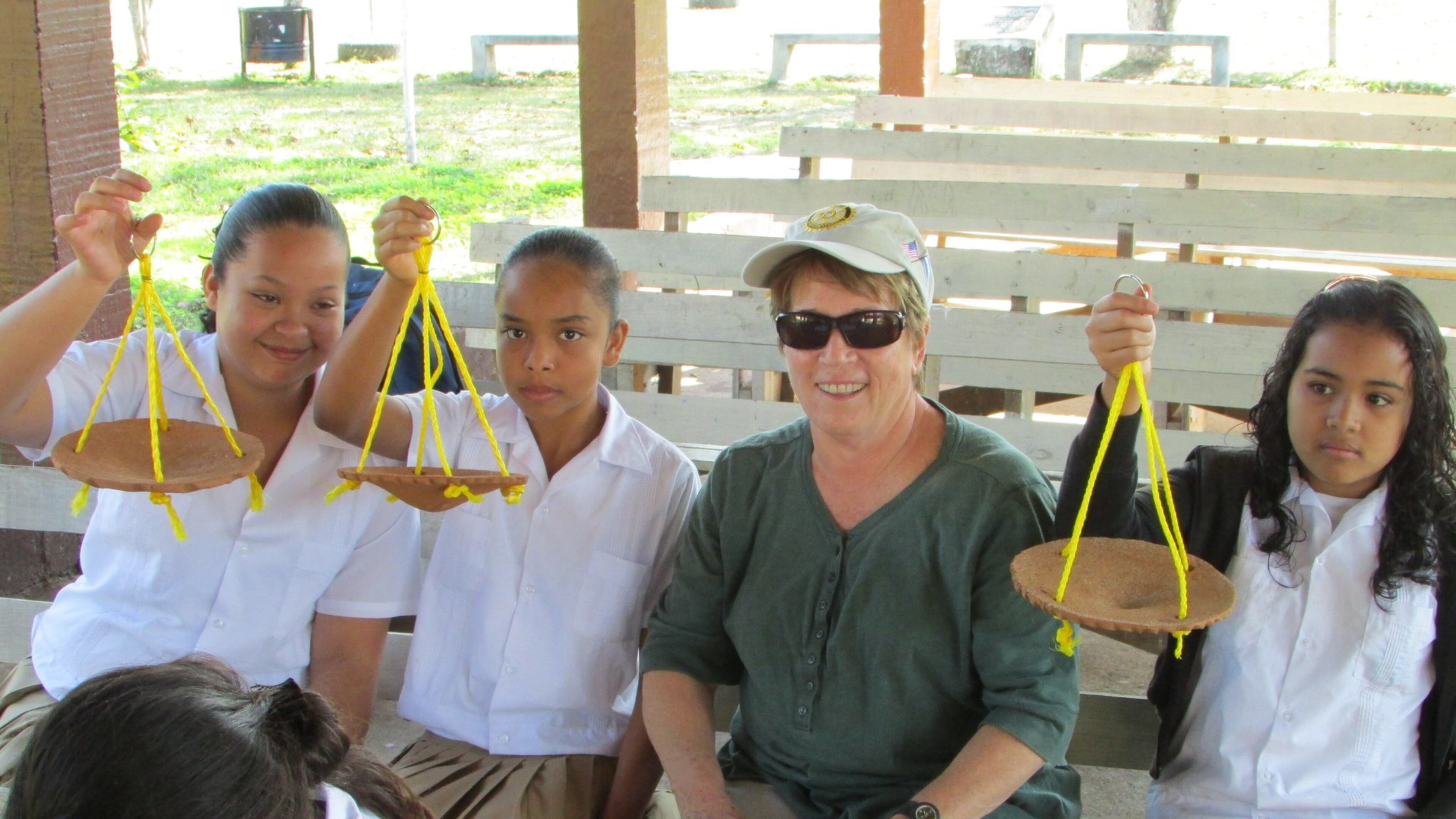 Susan Hope chats with students during a mission trip to Agalta Valley, Honduras. Bob Hope is founder and co-chairman of the HAVE Foundation, which has been sending a Wilderness Team there for many years. CONTRIBUTED by BOB HOPE