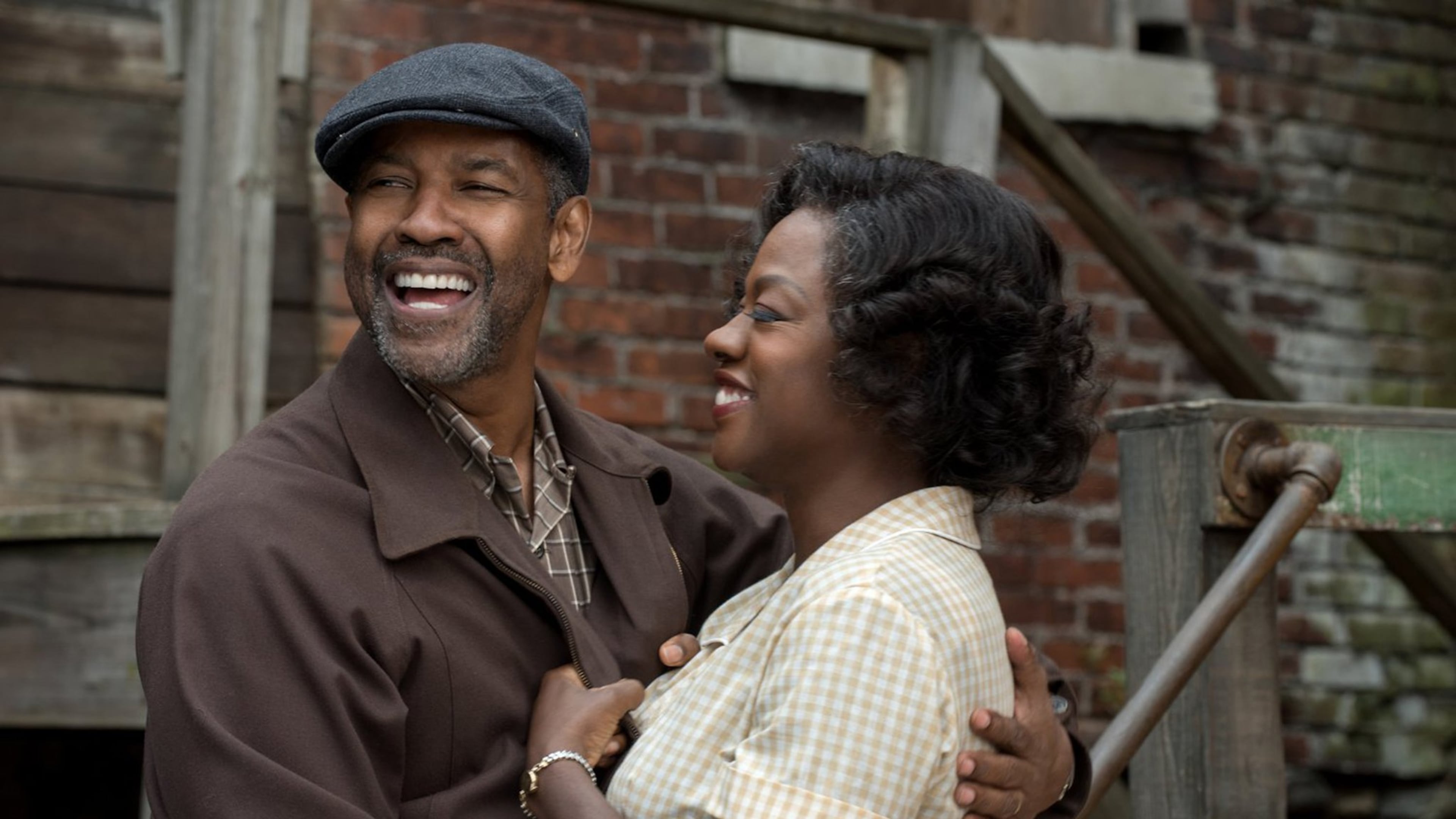 Denzel Washington and Viola Davis play husband and wife in “Fences.” (David Lee/Paramount Pictures)