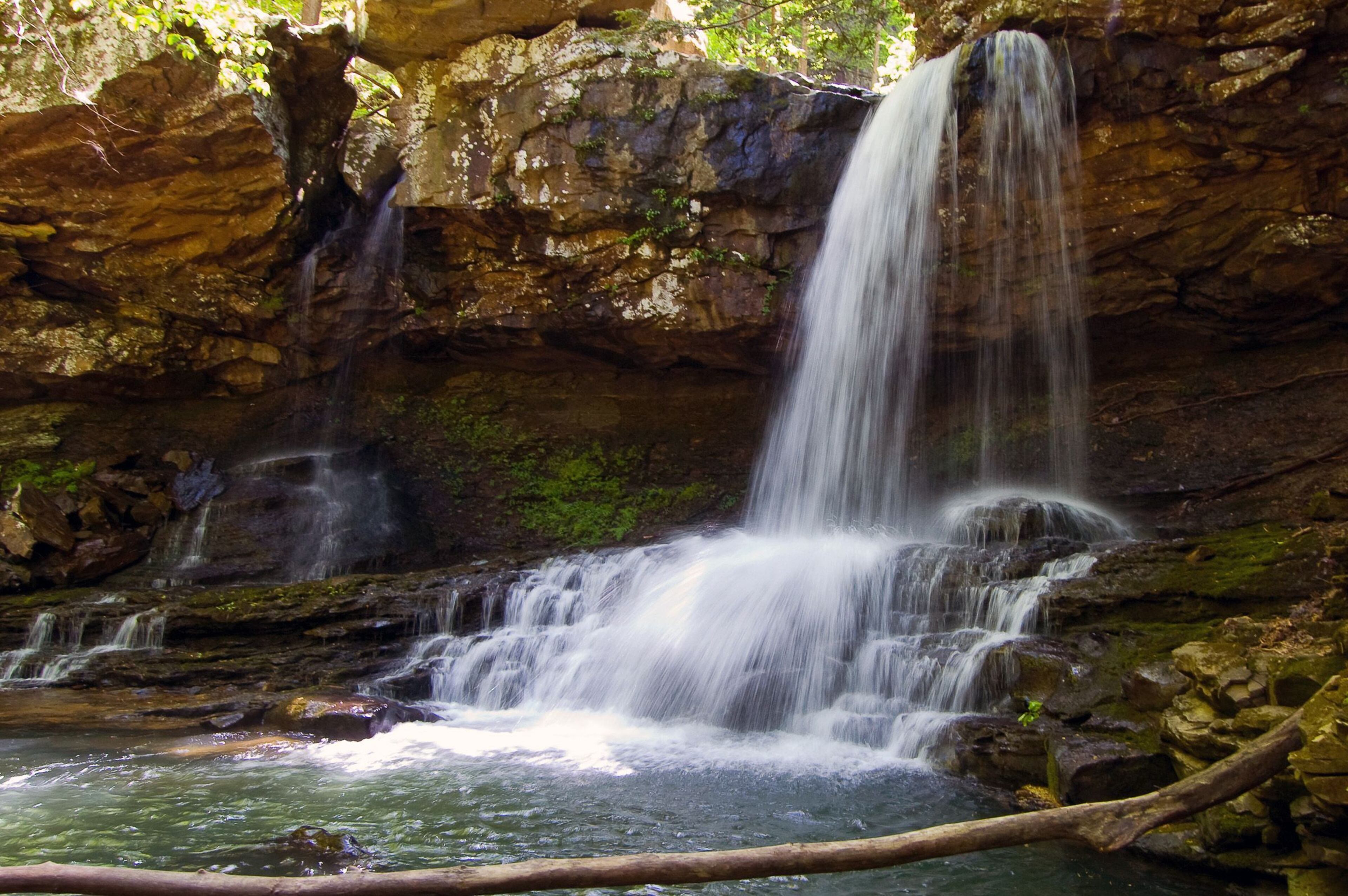 Hemlock Falls is one of two waterfalls in Cloudland Canyon State Park. The first, Cherokee Falls, is more than 60 feet, while Hemlock Falls cascades down more than 90 feet.
Courtesy of the Georgia Department of Natural Resources.