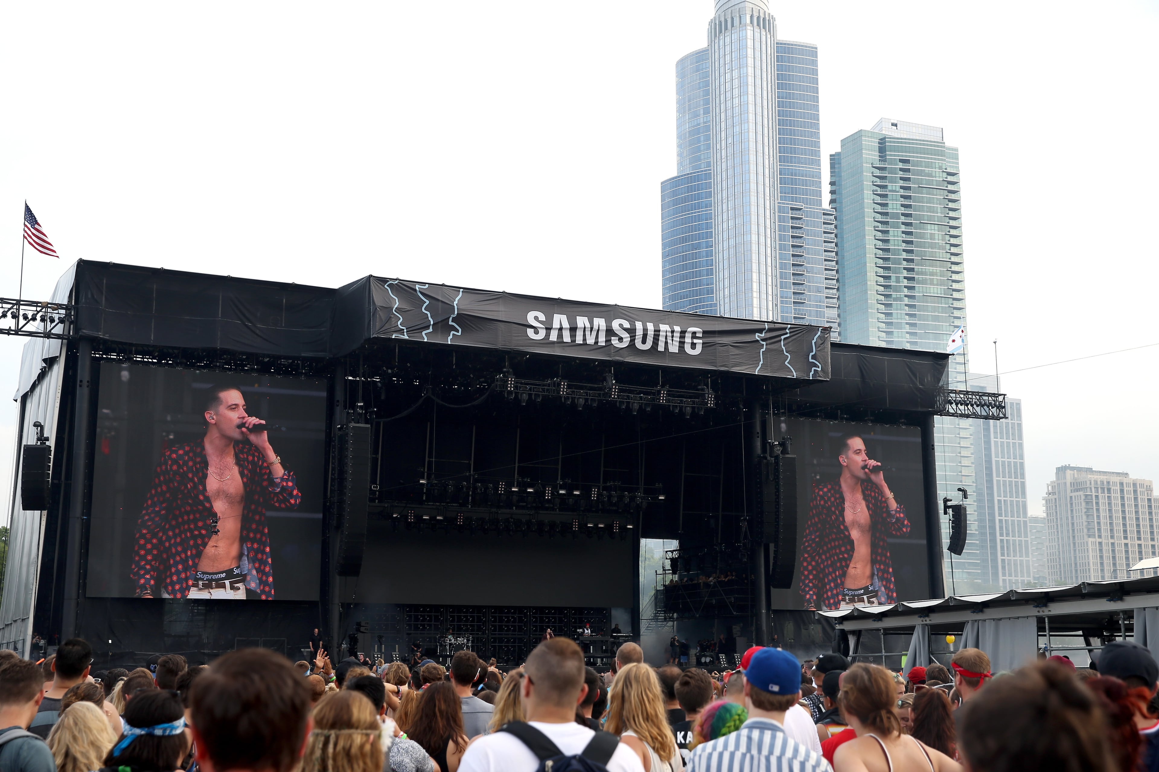 CHICAGO, IL - JULY 28: Recording artist G-Eazy performs on the Samsung Stage at Lollapalooza 2016 - Day 1 at Grant Park on July 28, 2016 in Chicago, Illinois. (Photo by Tasos Katopodis/Getty Images for Samsung)