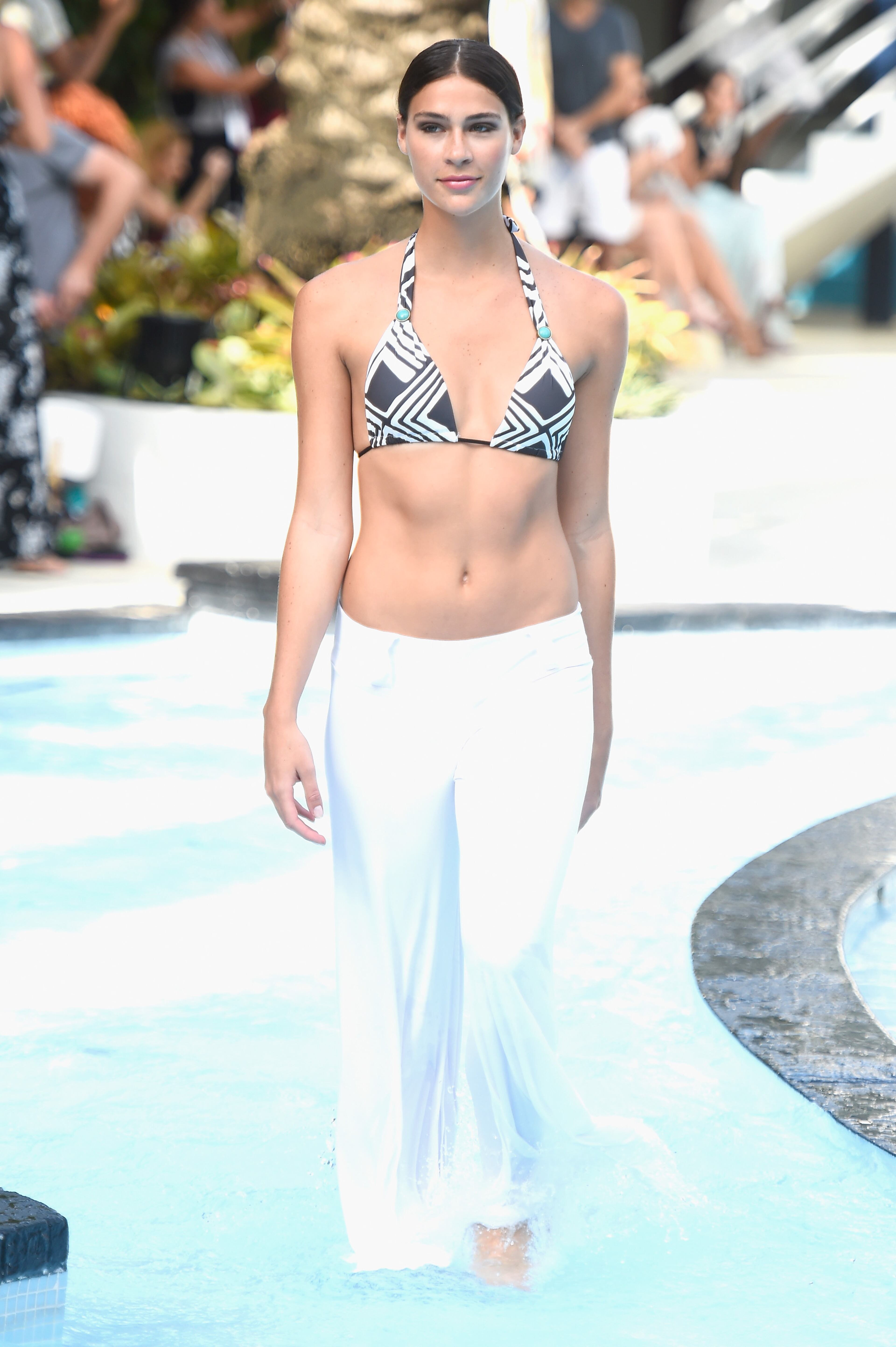 MIAMI BEACH, FL - JULY 18: A model walks the runway at the Poko Pano show during Mercedes-Benz Fashion Week Swim 2015 at Raleigh Hotel on July 18, 2014 in Miami Beach, Florida. (Photo by Frazer Harrison/Getty Images for Mercedes-Benz Fashion Week Swim 2015))