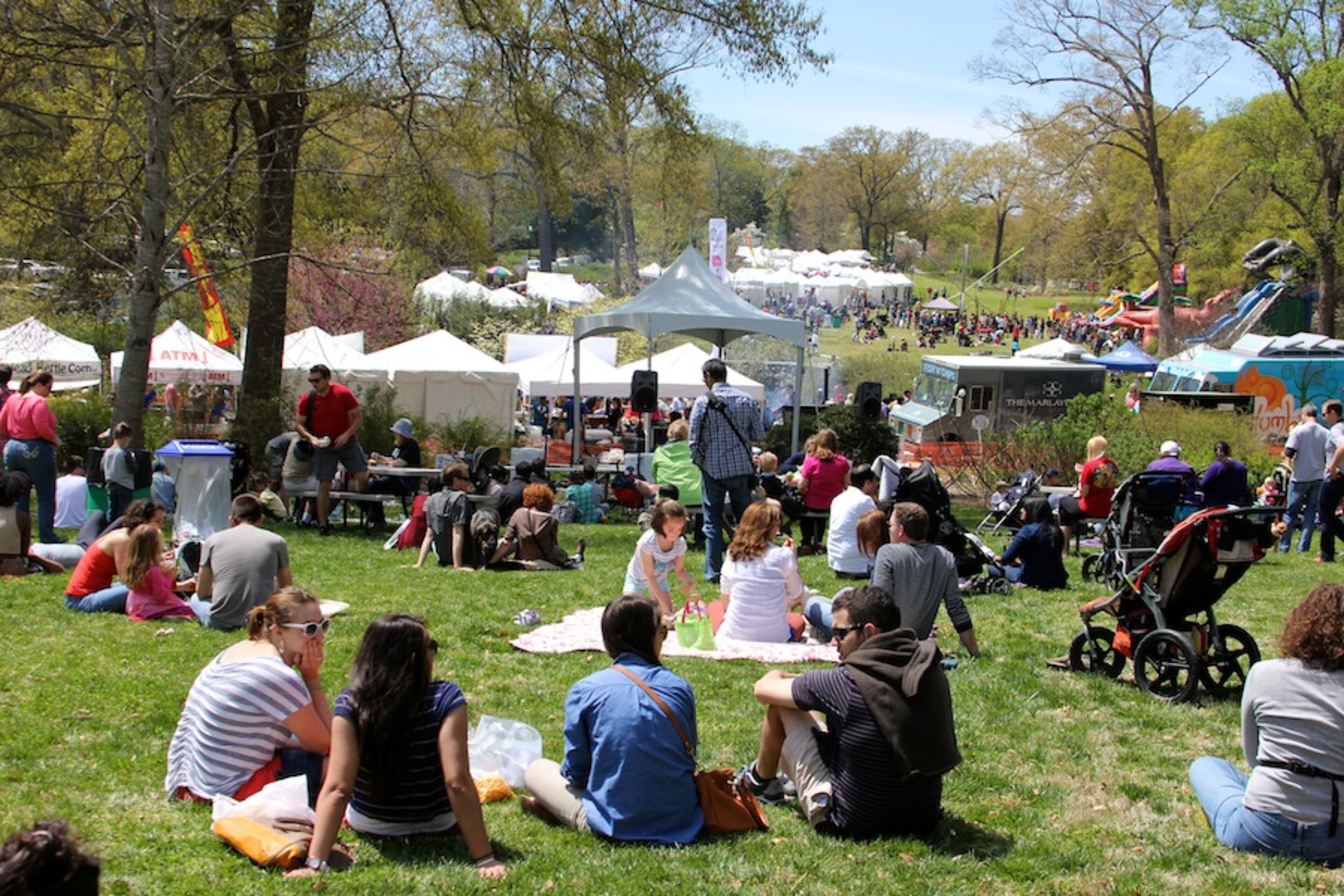 Pick your spot on the grass, listen to music and people watch at the Spring Festival on Ponce.
Courtesy of the Spring Festival on Ponce.
