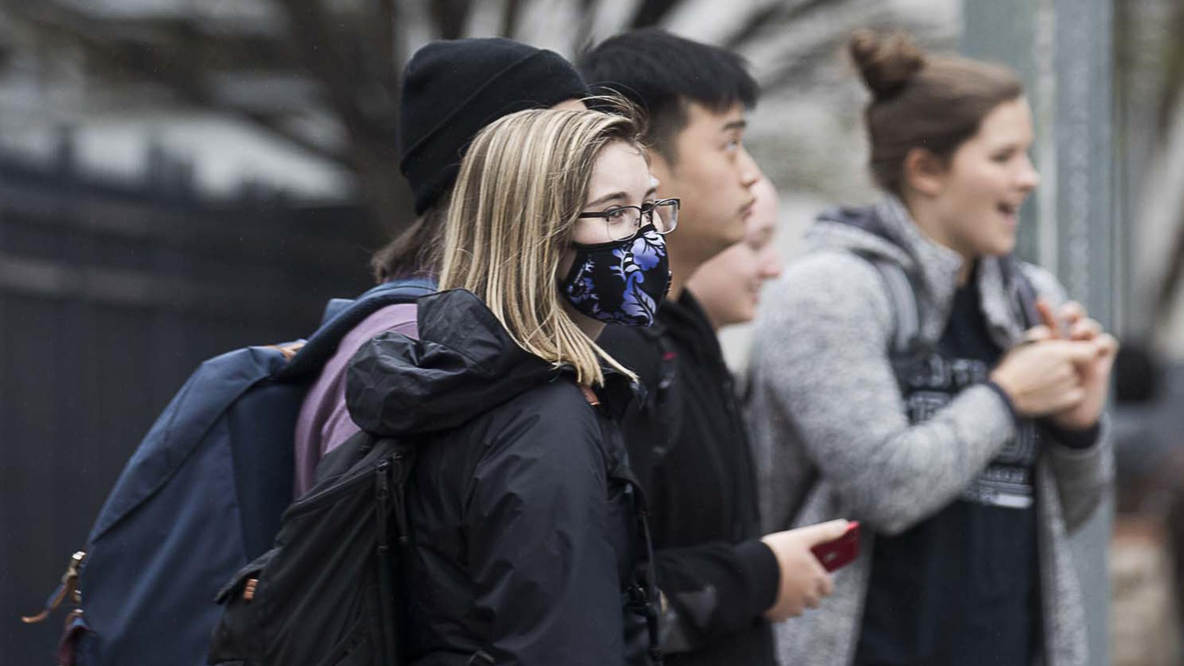 Georgia State University undergrad sophomore Emma Berman wears a face mask while navigating the university’s campus in Atlanta, Tuesday, March 10, 2020. University System of Georgia schools began requiring students to wear face coverings in classrooms and other campus facilities starting July 15. ALYSSA POINTER / ALYSSA.POINTER@AJC.COM