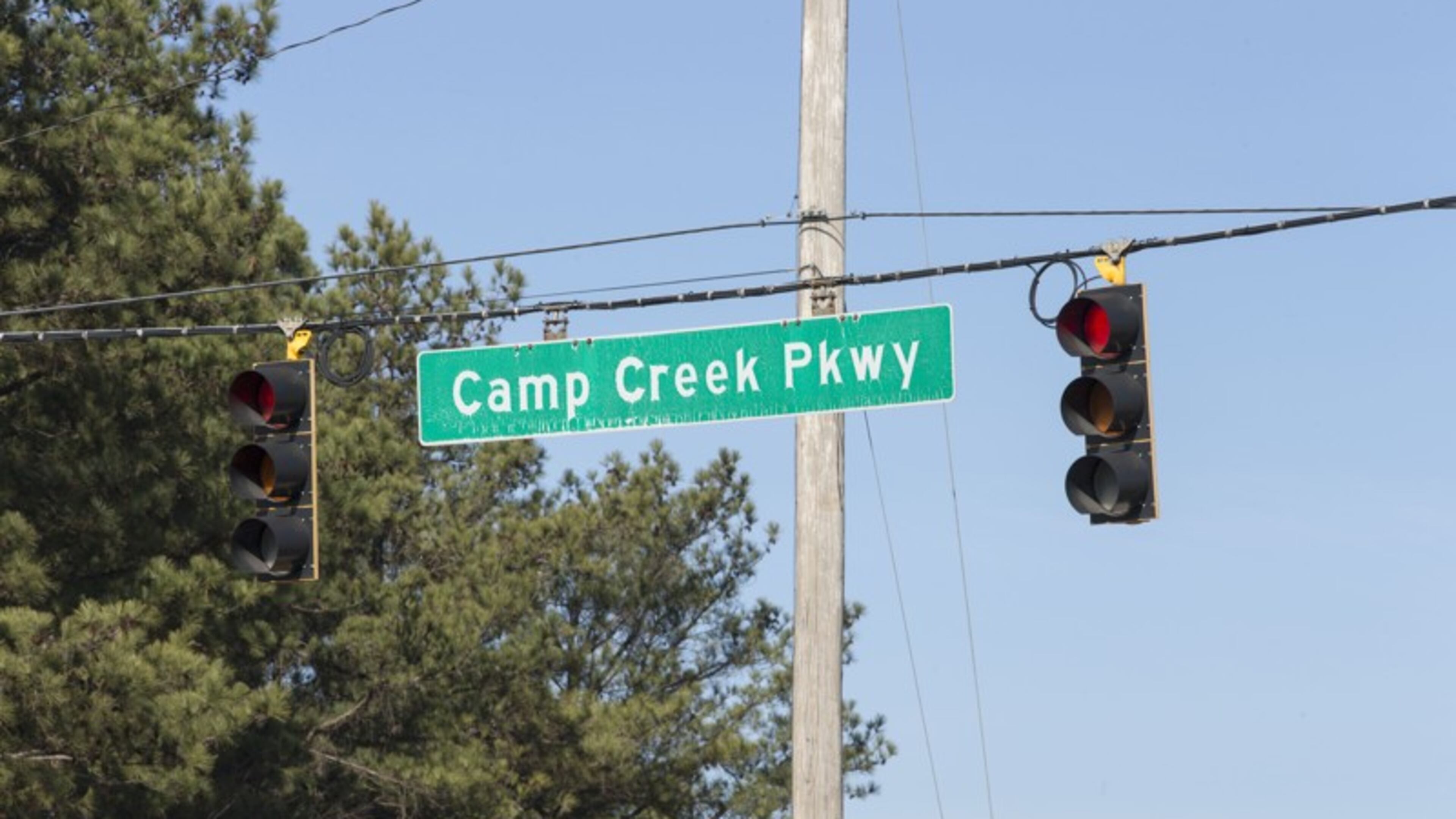 Resurfacing work on Camp Creek Parkway has begun and is expected to be finished in June. AJC file photo