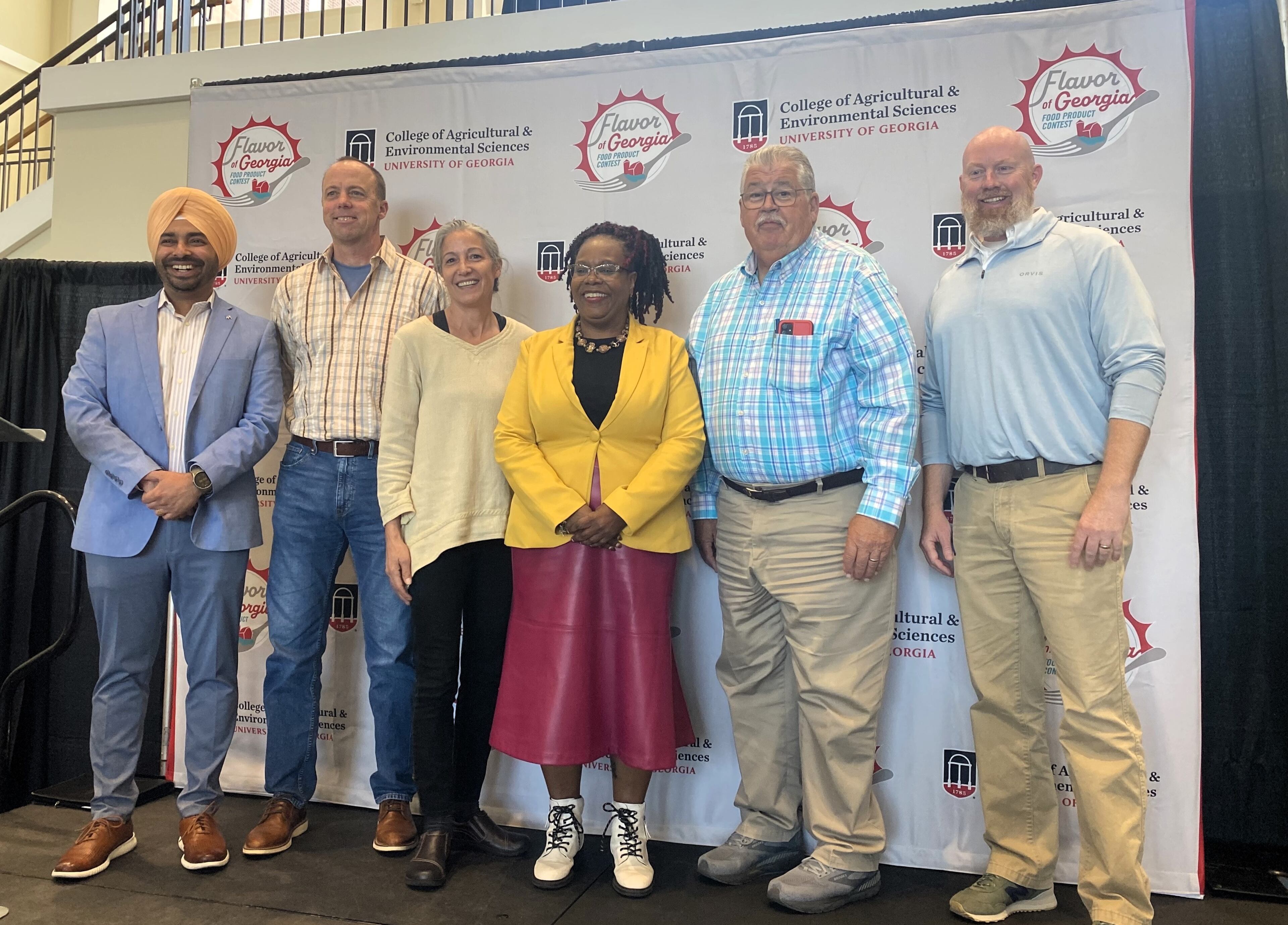 The panel of judges at the 2025 Flavors of Georgia competition sampled 37 food products made by businesses throughout the state. (Ligaya Figueras/AJC)