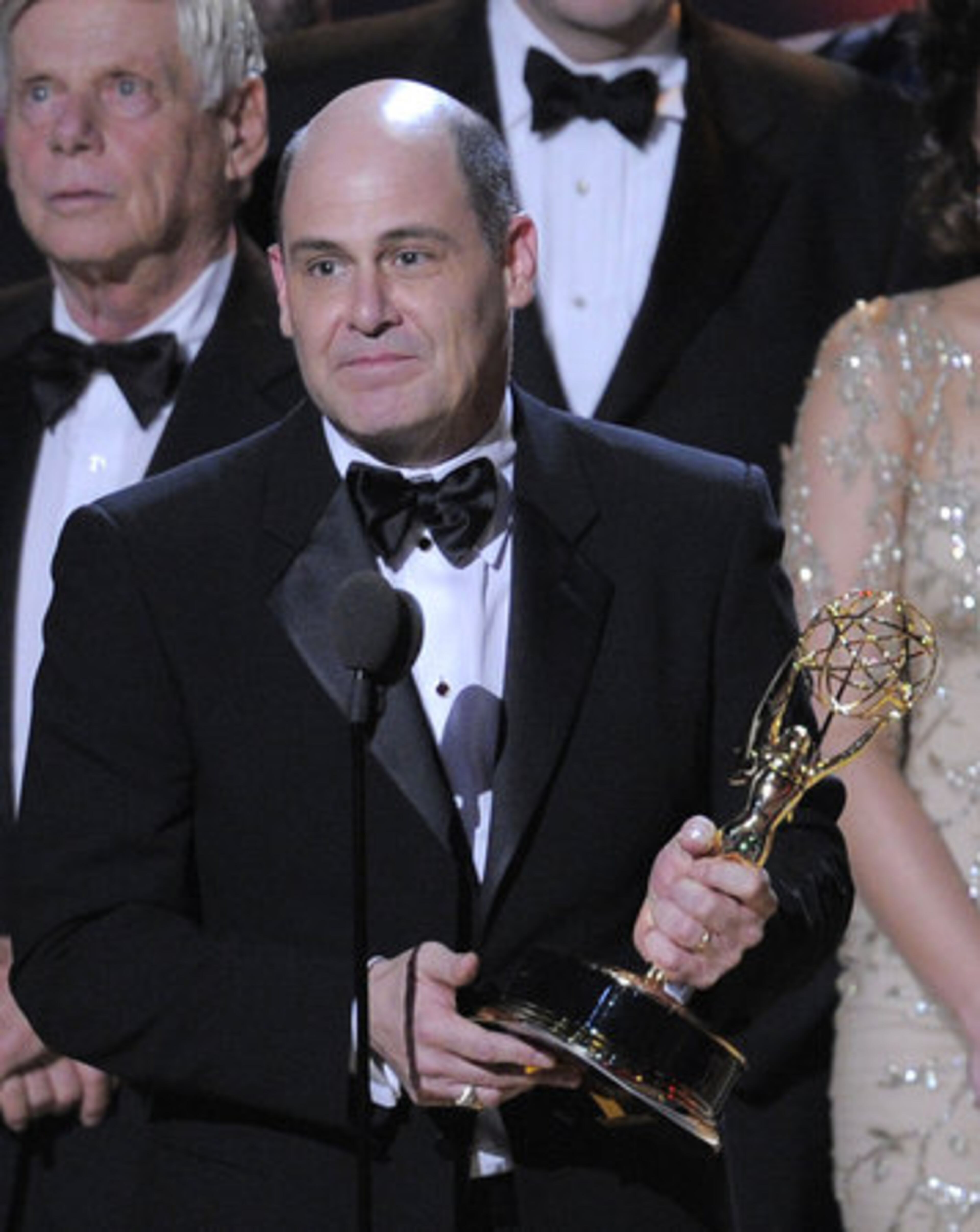 Mad Men and creator Matthew Weiner, accept the award for outstanding drama series.