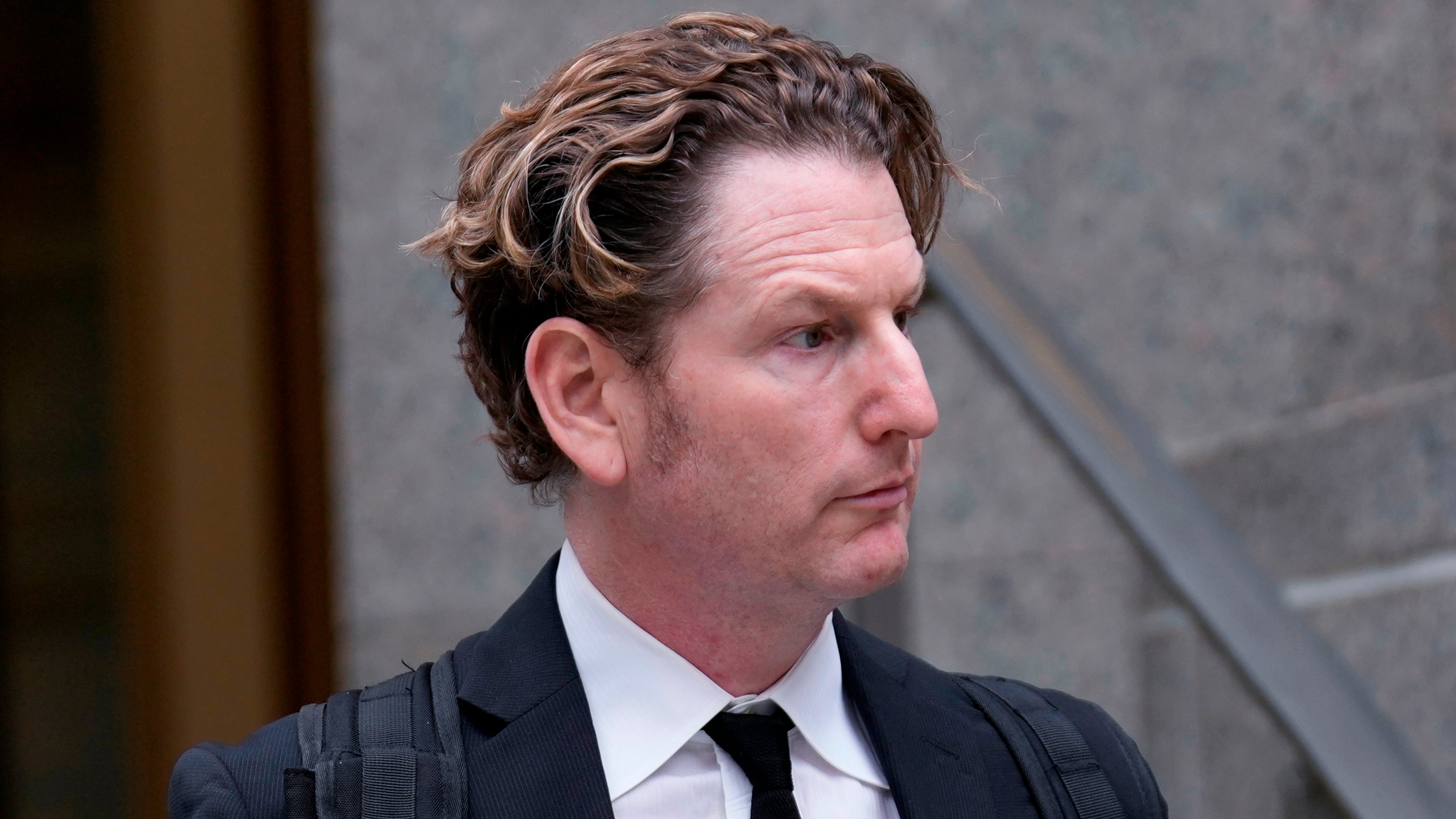 Stefan Pildes walks outside of a courthouse in New York on Tuesday, April 28, 2026. (AP Photo/Seth Wenig)