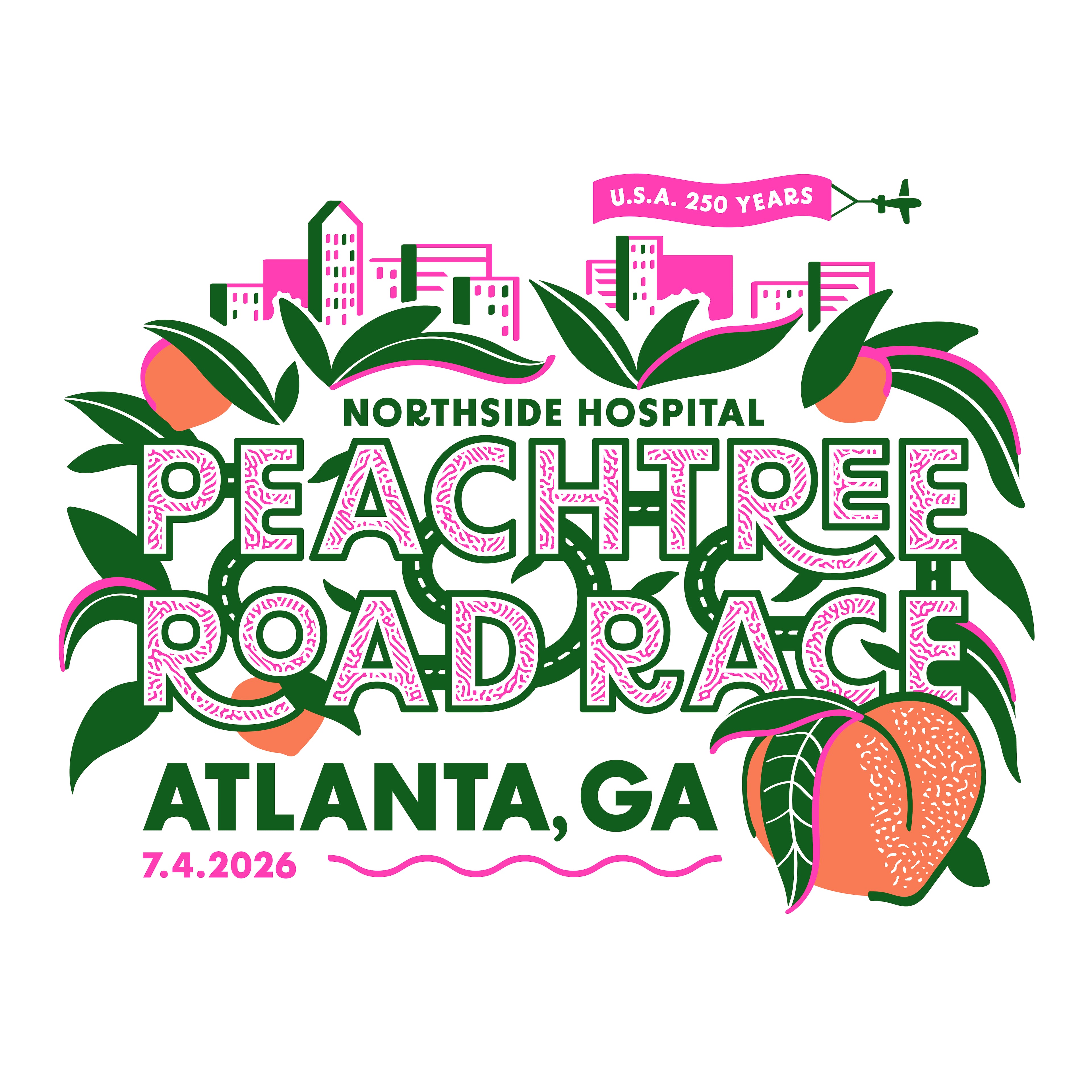"It’s Always Peachy in Atlanta," by Lydia Sweeney. (Courtesy of Atlanta Track Club)