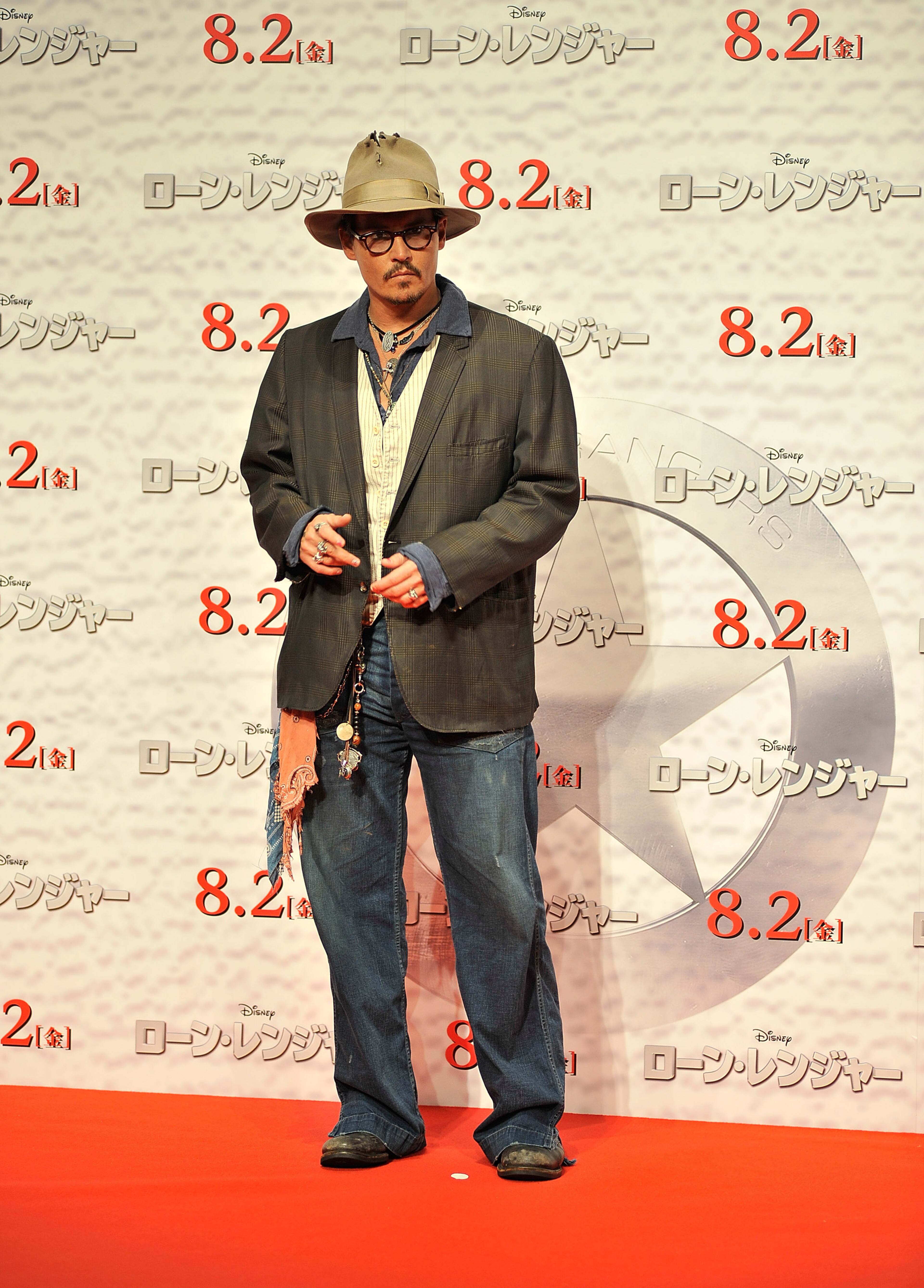 Johnny Depp attends the "Lone Ranger" photo call at Park Hyatt Tokyo on July 17, 2013, in Tokyo, Japan. (Photo by Keith Tsuji/Getty Images)