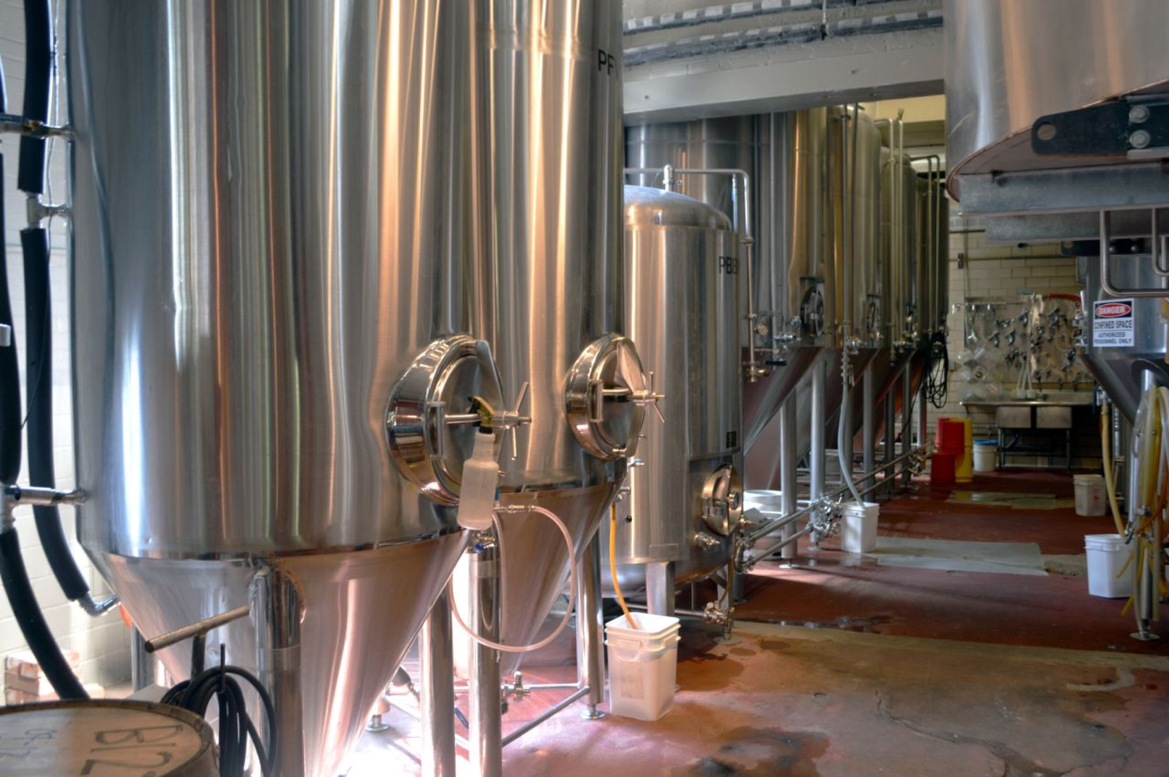 The wort (basis of beer) is then transferred to the brew kettle for lautering.