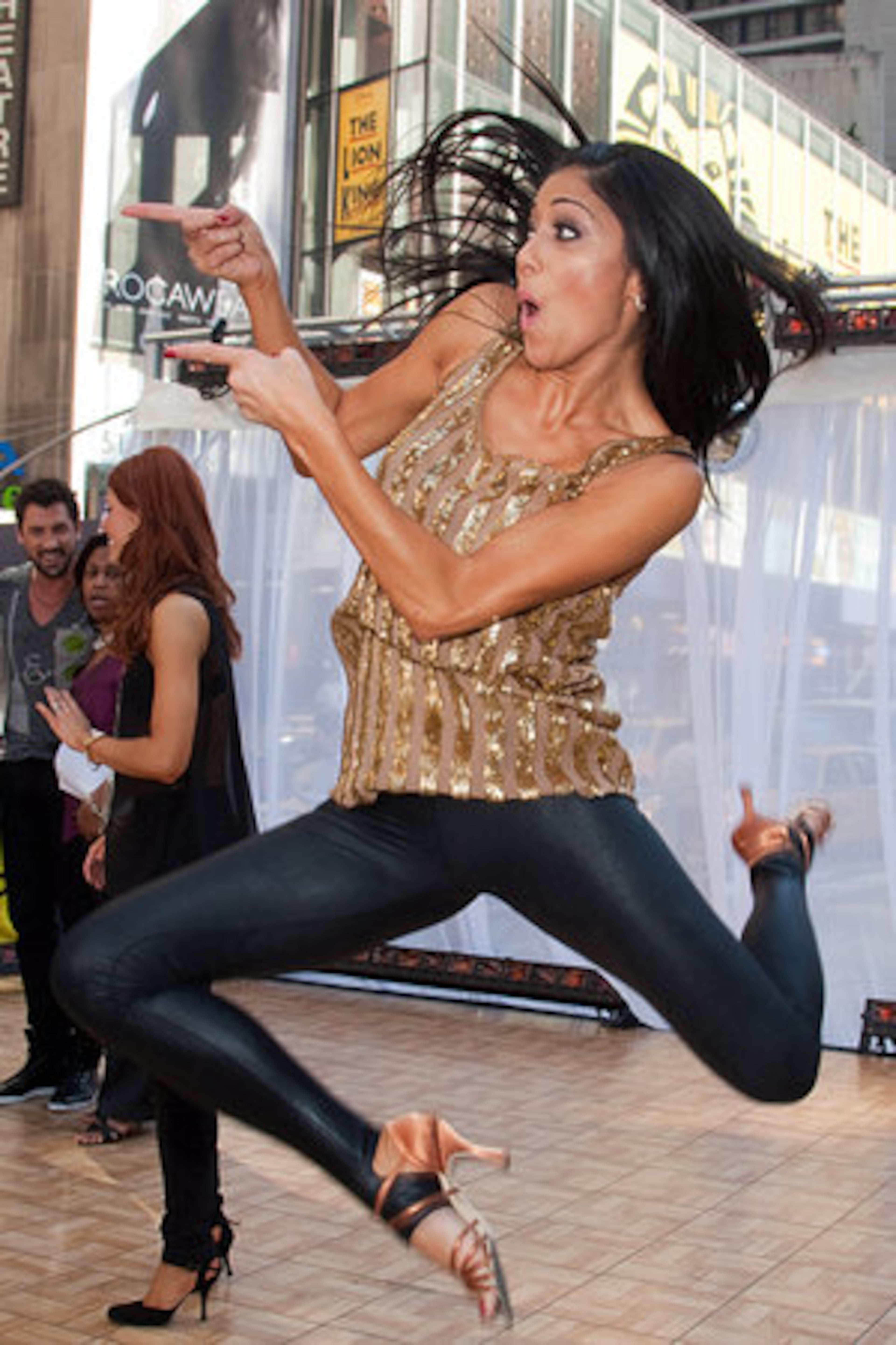 Winner Nicole Scherzinger performs on "Good Morning America."