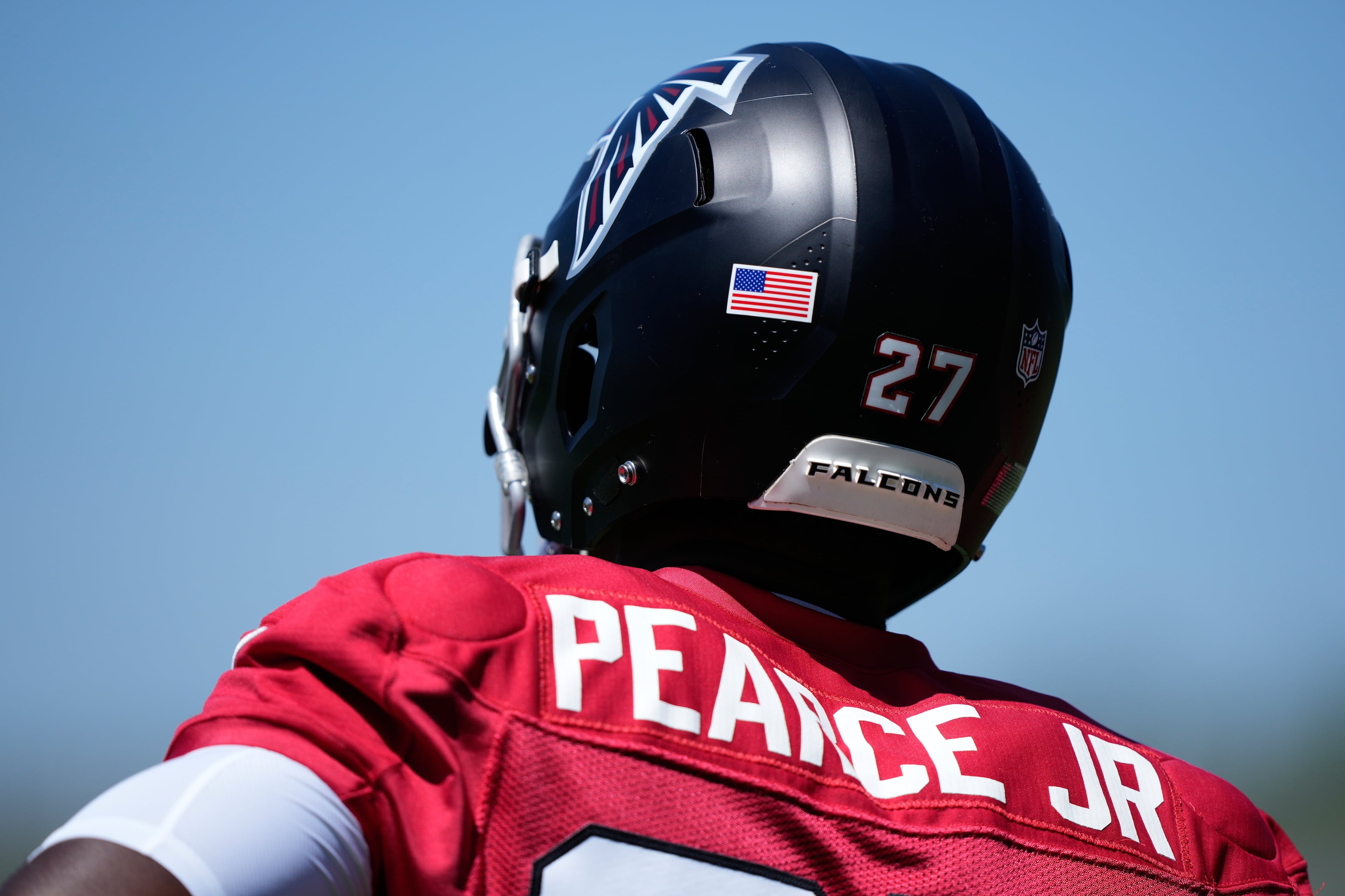 James Pearce Jr. during training camp. (Brynn Anderson/AP)