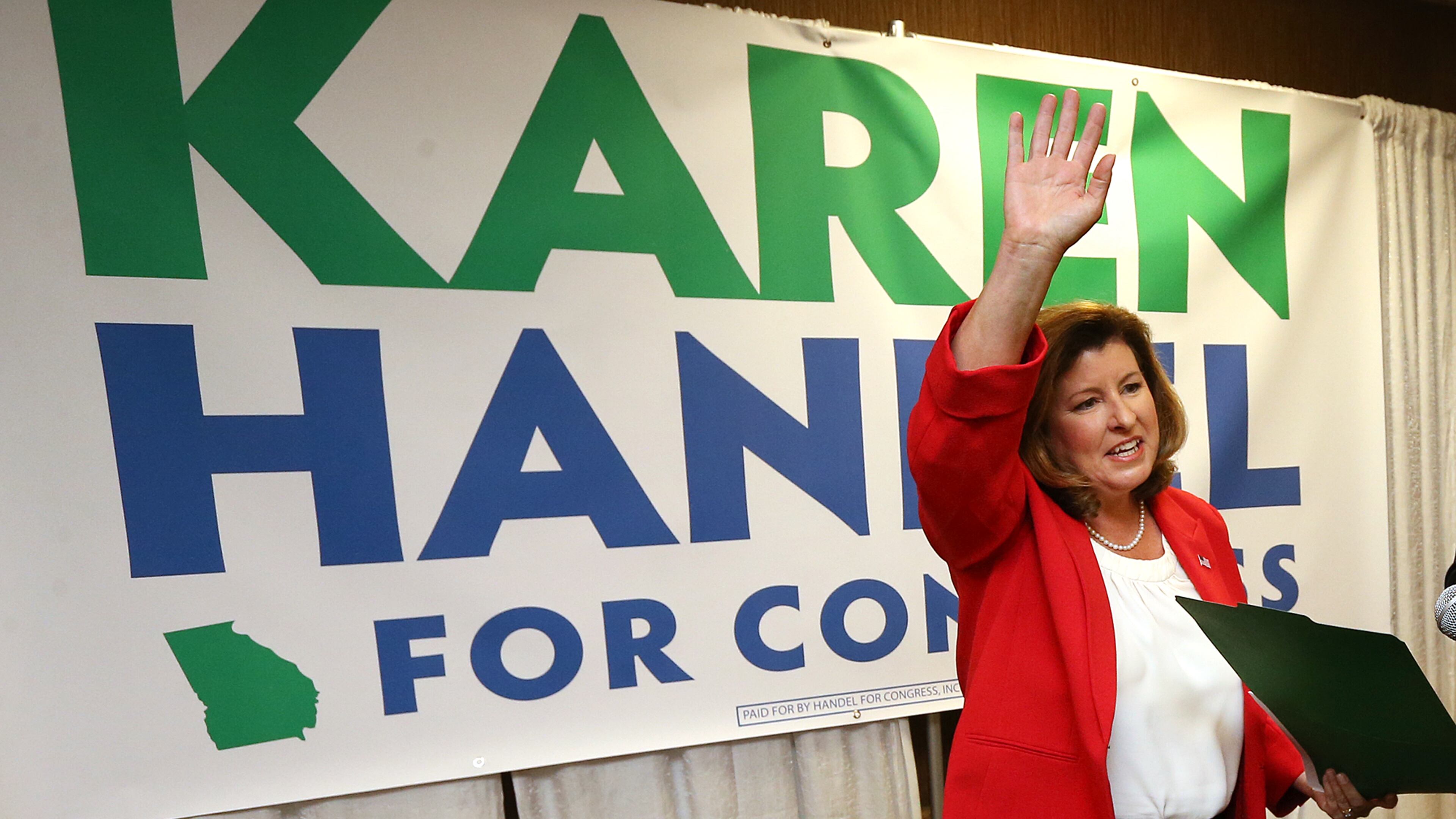 Republican Karen Handel. Curtis Compton/ccompton@ajc.com