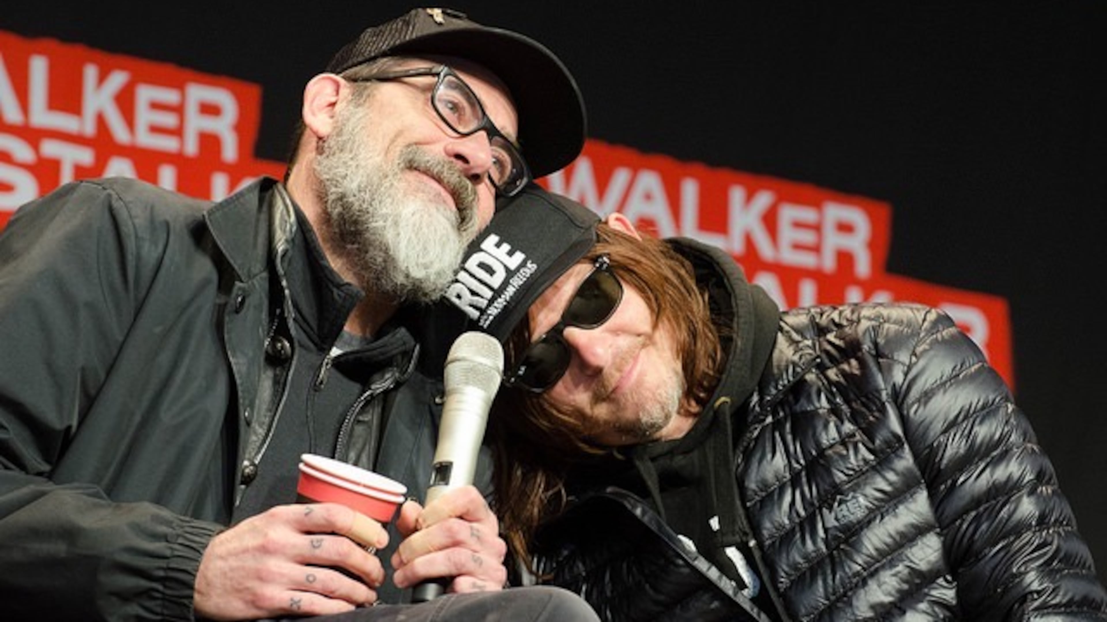 Jeffrey Dean Morgan and Norman Reedus at a past Walker Stalker convention.