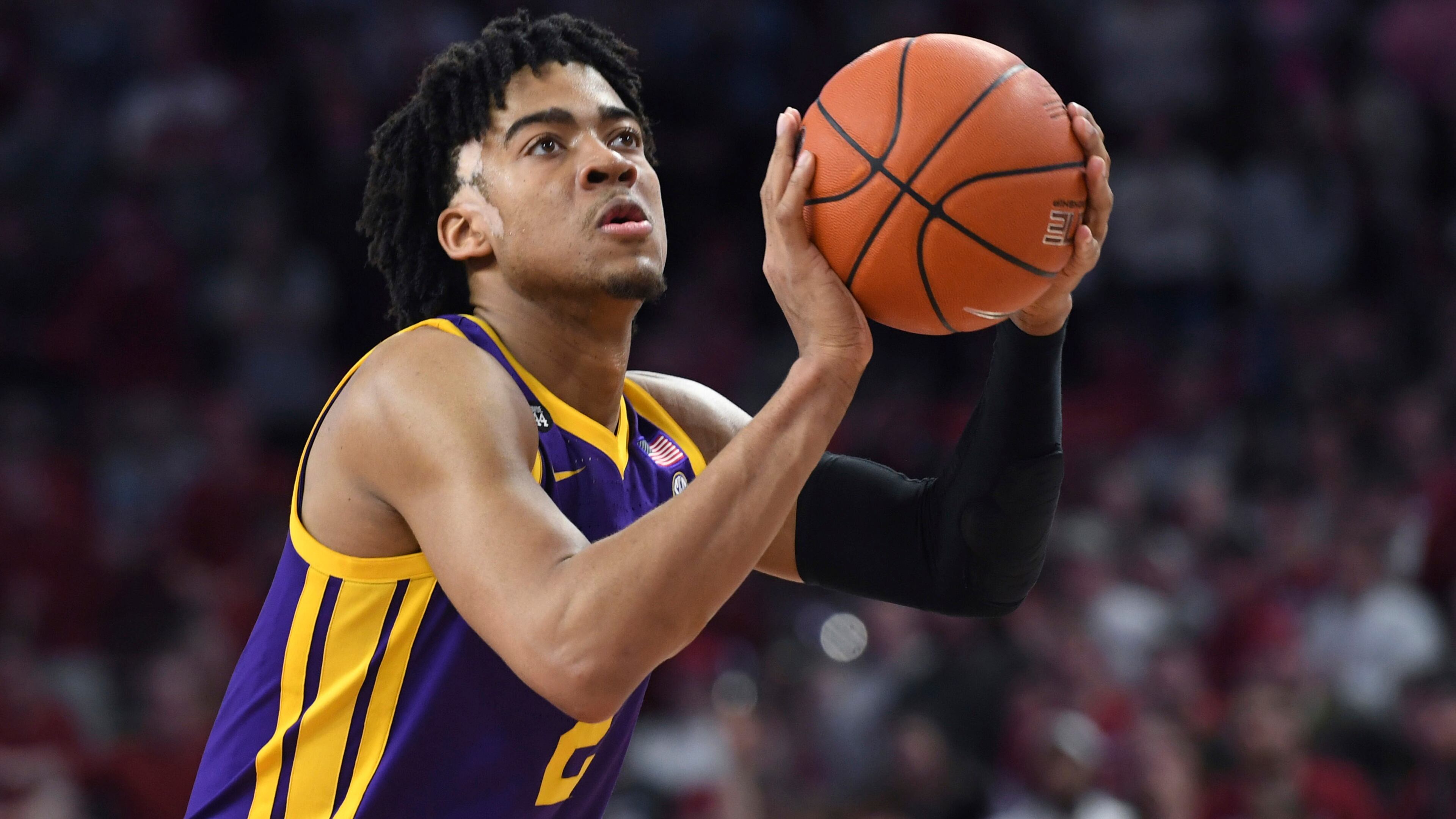 LSU forward Trendon Watford shot 56-of-74 from the line in the 18 league games or 75.7 percent.