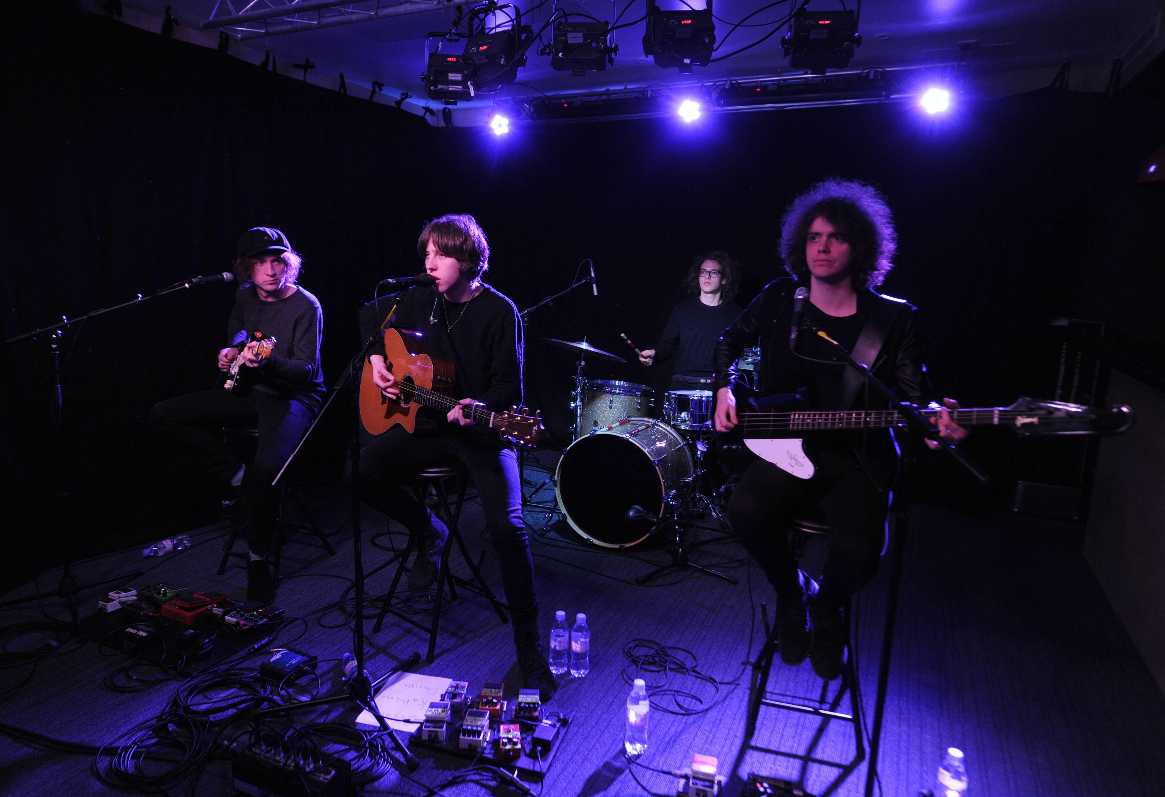 Brits Billy Bibby, Van McCann, Bob Hall and Benji Blakeway of Catfish And The Bottlemen released their debut album in 2014. (Photo by Stuart C. Wilson/Getty Images)