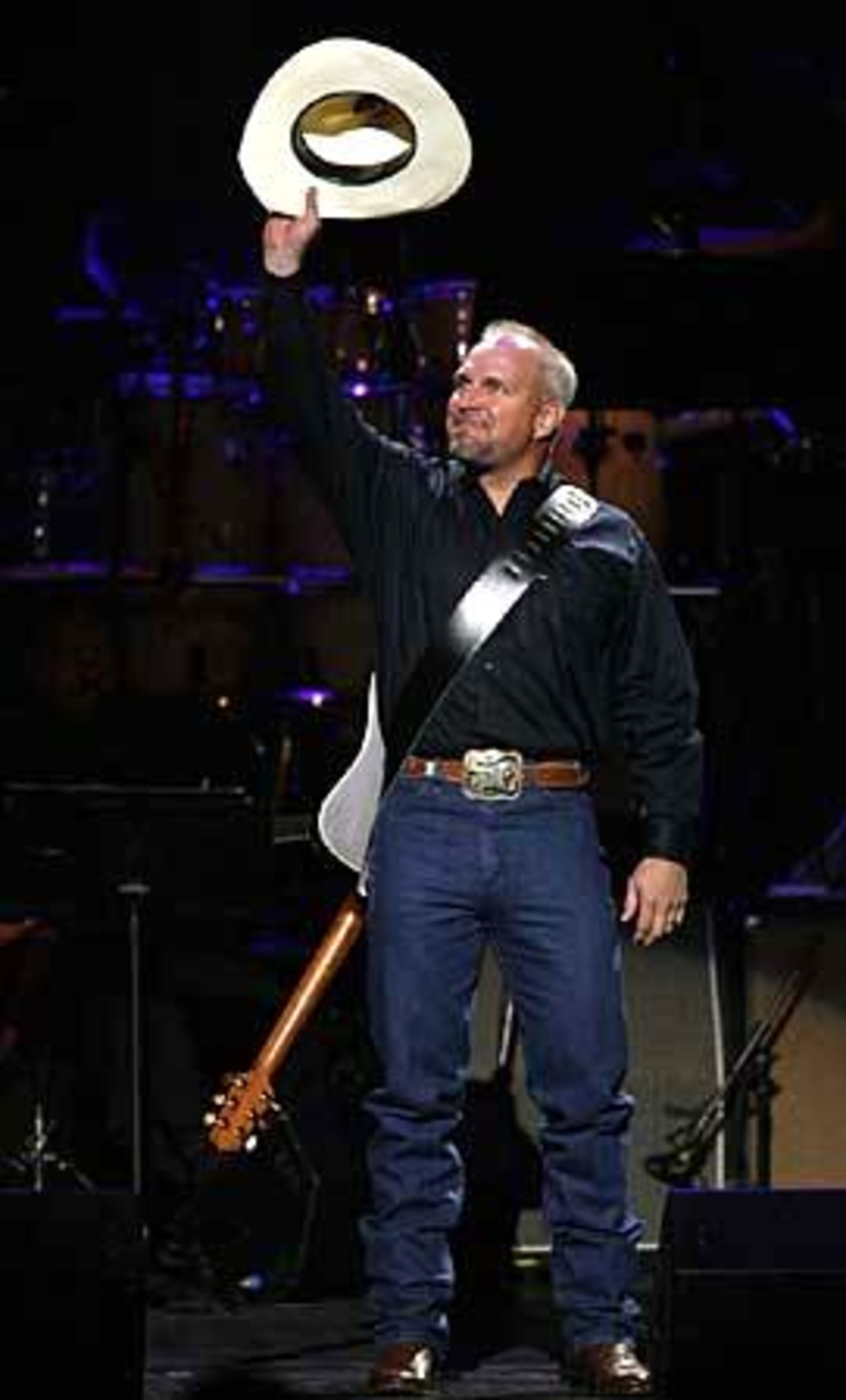 Garth Brooks performs.