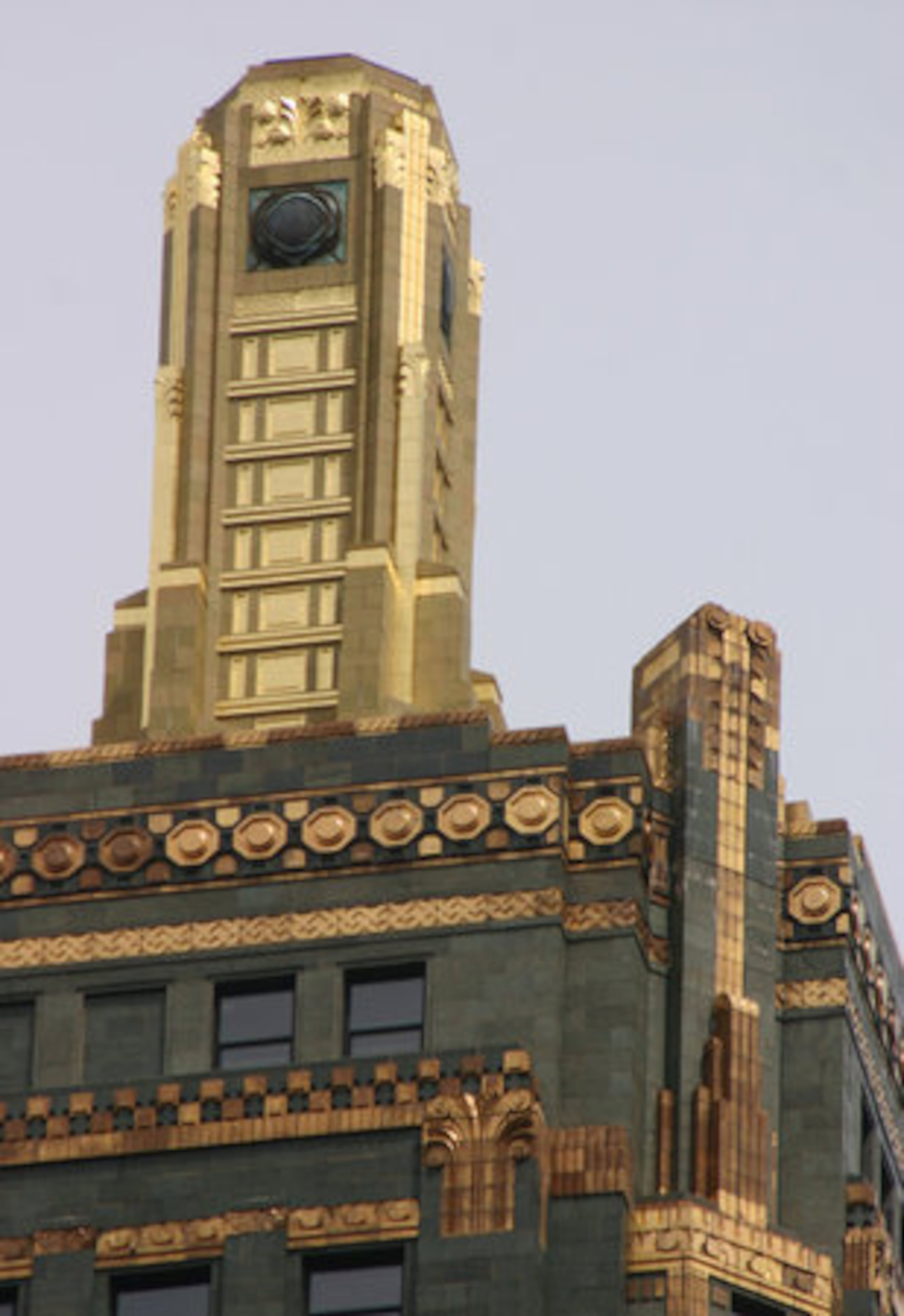 The Carbide and Carbon Building is decorated with gold leaf and is now home to the Hard Rock Hotel.
