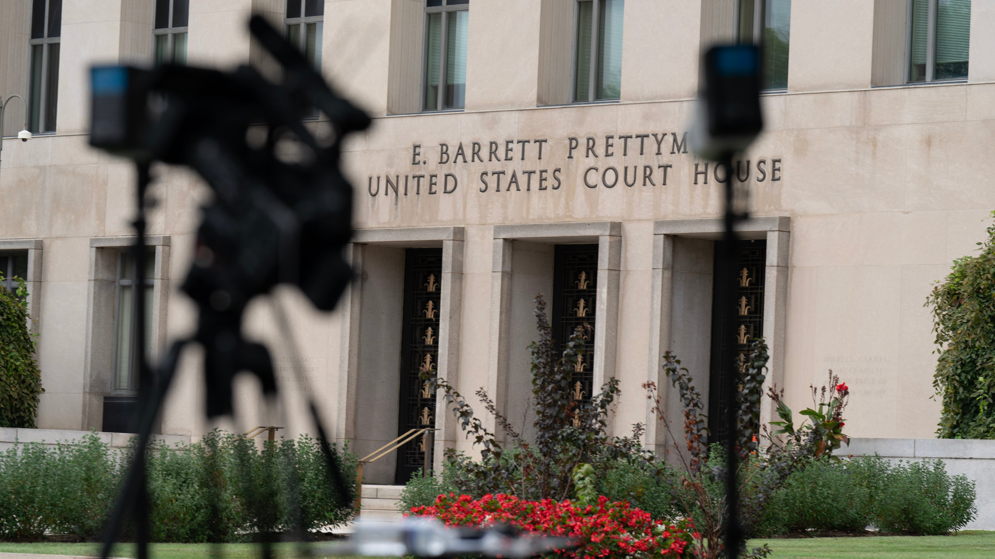 The E. Barrett Prettyman U.S. Federal Courthouse, is seen Wednesday, Sept. 23, 2026, in Washington. (AP Photo/Jose Luis Magana)