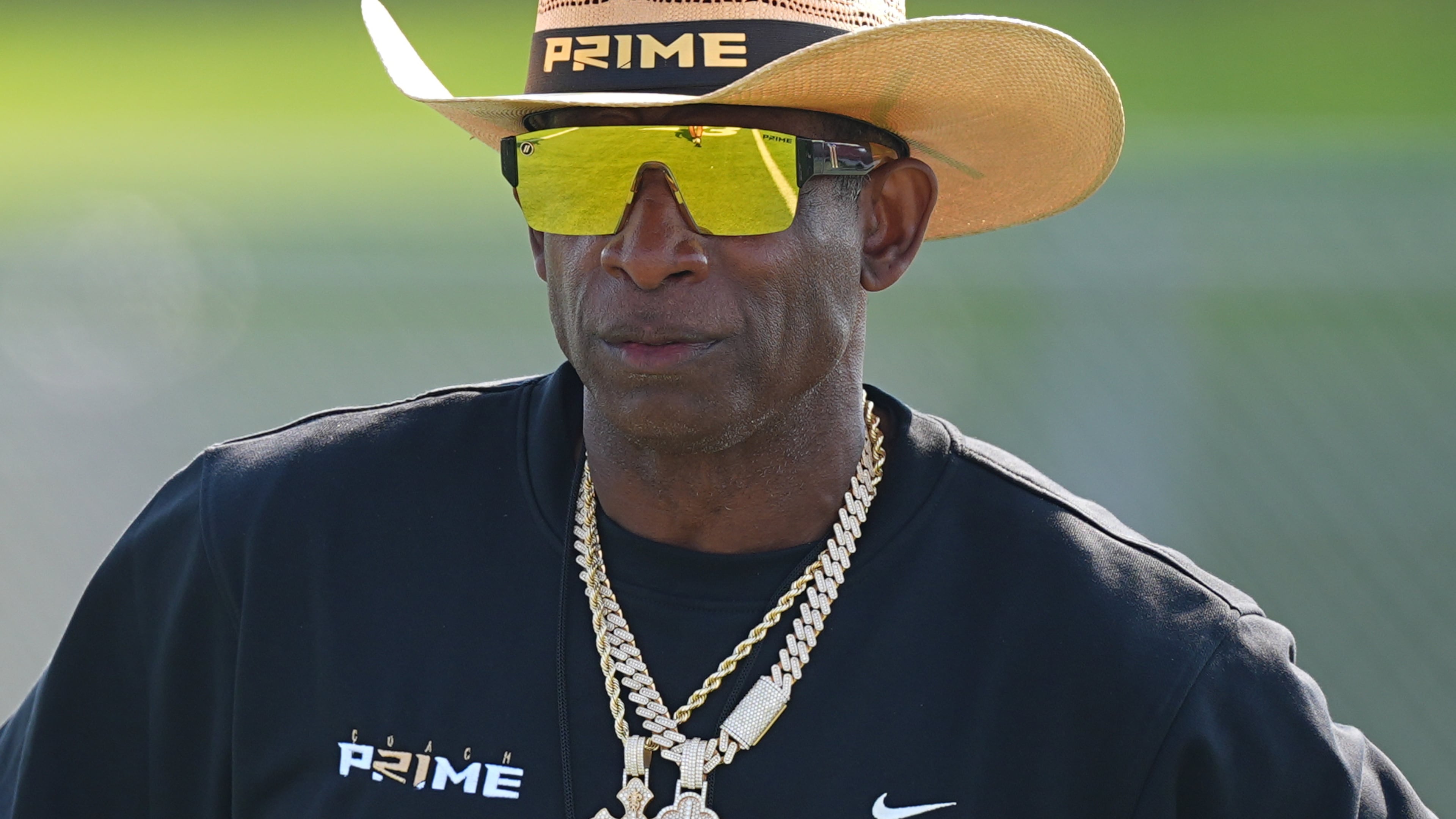 Deion Sanders, now the head coach for Colorado, was selected by the Atlanta Falcons with the fifth overall pick in the first round of the 1989 NFL draft. There was always substance with the style for “Prime Time” the player, AJC columnist Michael Cunningham writes. (David Zalubowski/AP)