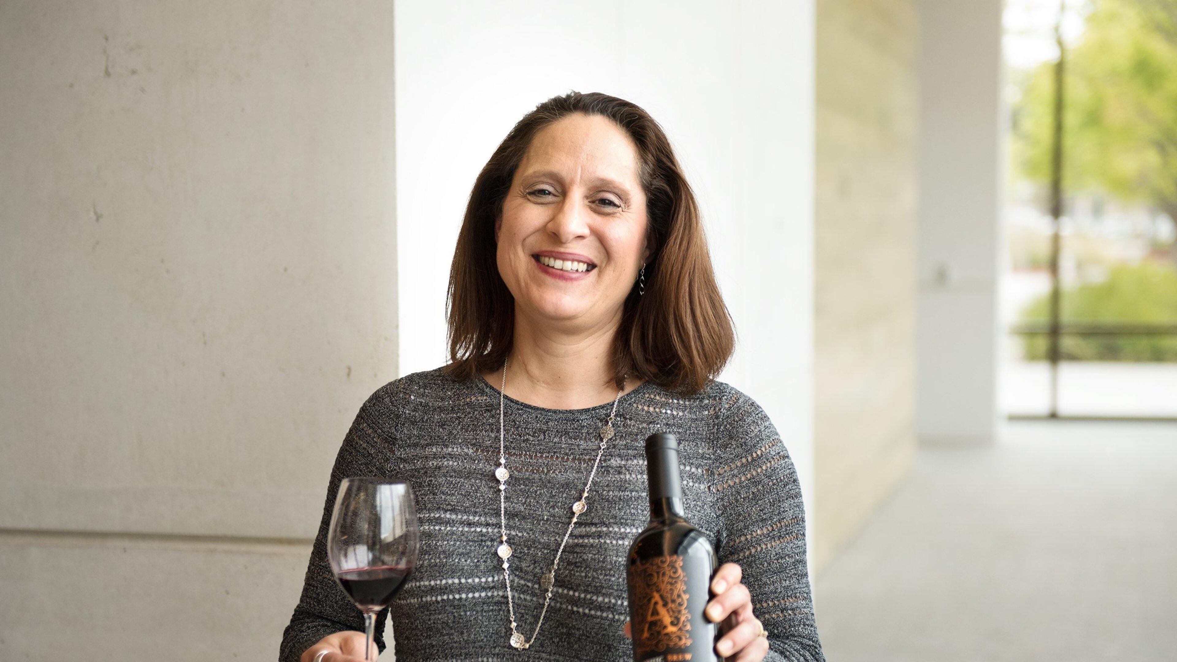 Apothic winemaker Deb Juergenson has created a new red wine blend that is infused with cold brew coffee, at Gallo Winery in Modesto, Calif., on March 21, 2018. (Andy Alfaro/Modesto Bee/TNS)