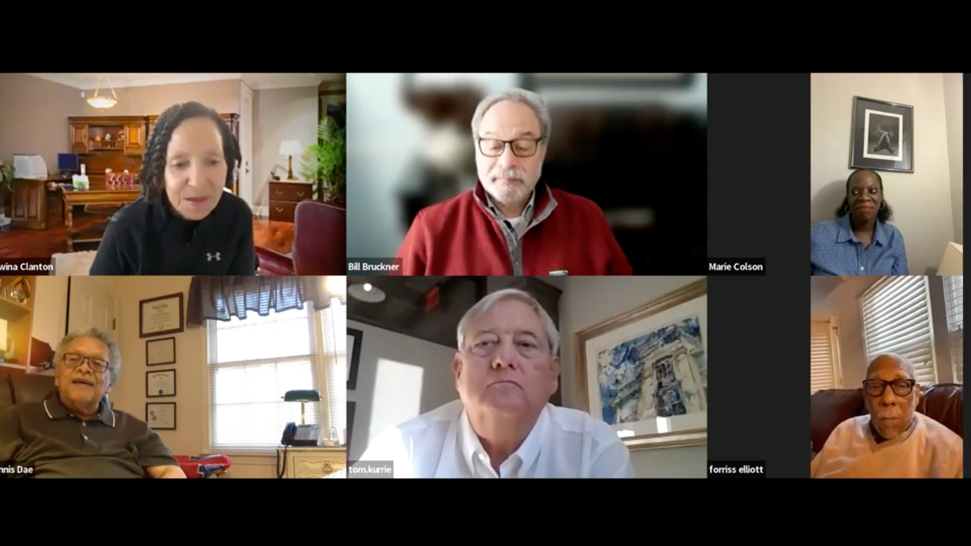 This is a screenshot from the last meeting held by the Stonecrest Housing Authority on Feb. 22.