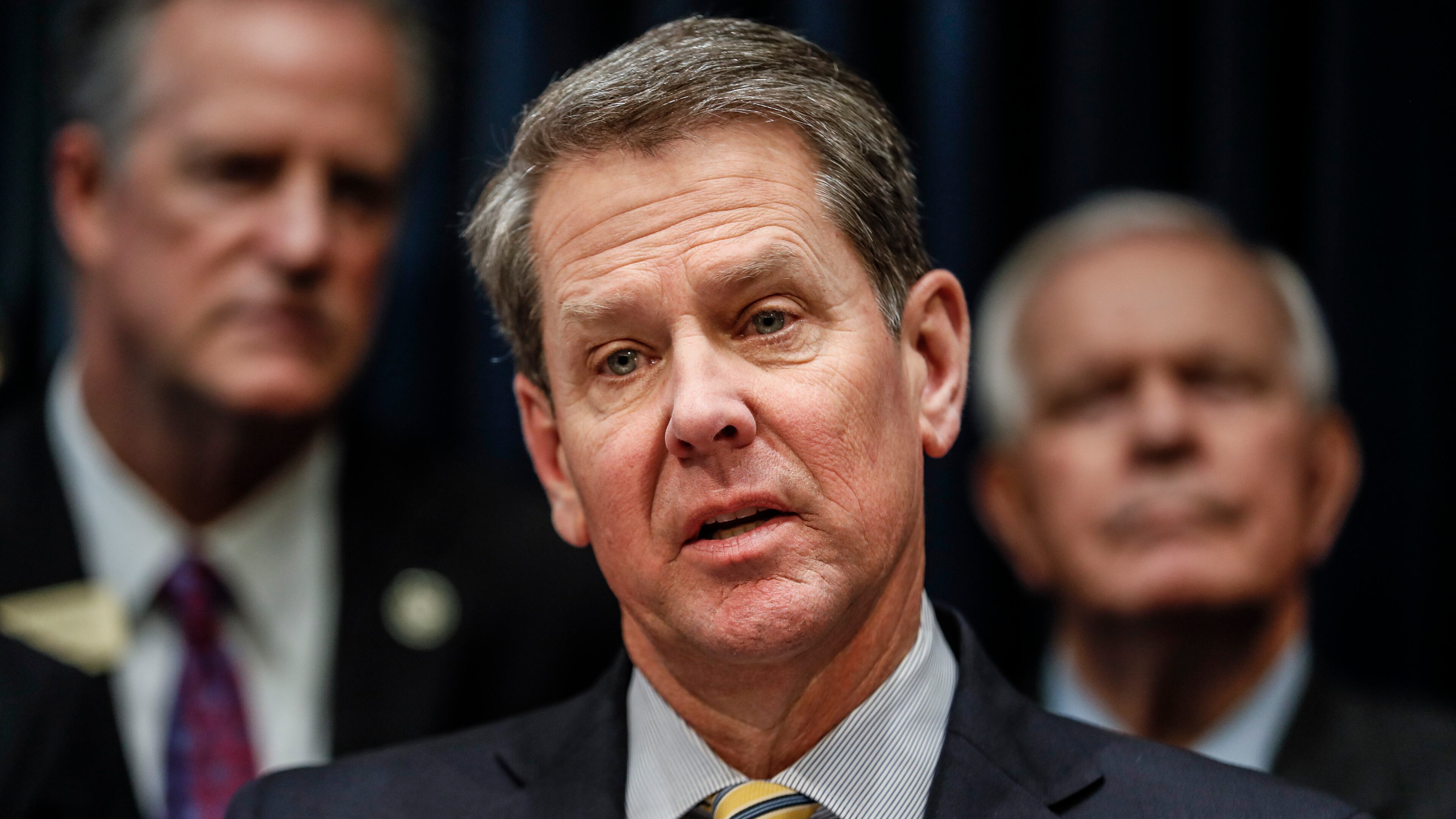 Gov. Brian Kemp said Wednesday that he would pursue $1.6 billion in tax refunds for state taxpayers as part of his budget. The refunds would amount to $250 for single filers and $500 for joint filers. Bob Andres / bandres@ajc.com