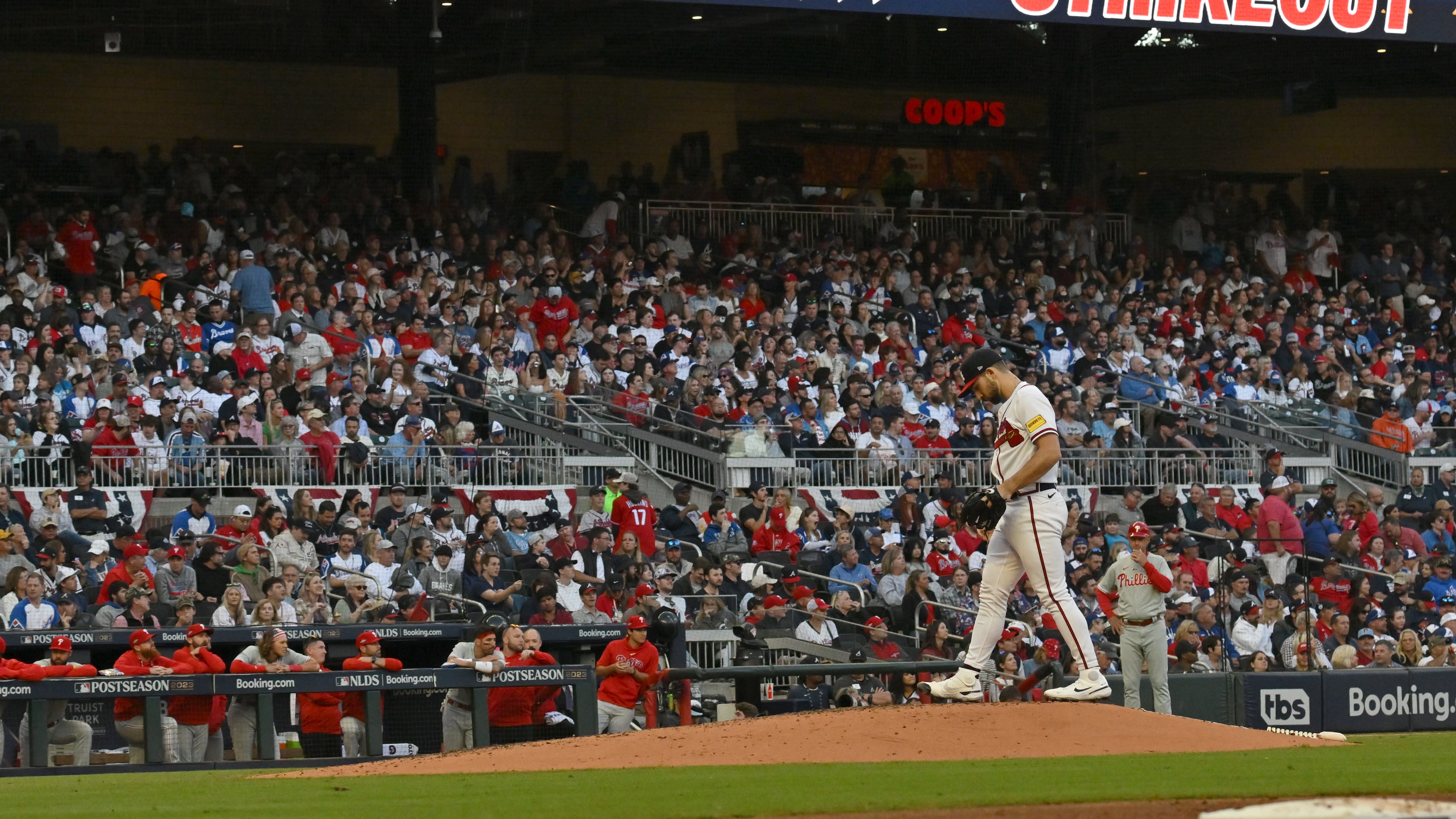 Atlanta Braves starting pitcher Spencer Strider struck out 281 batters in 2023. (Hyosub Shin / Hyosub.Shin@ajc.com)