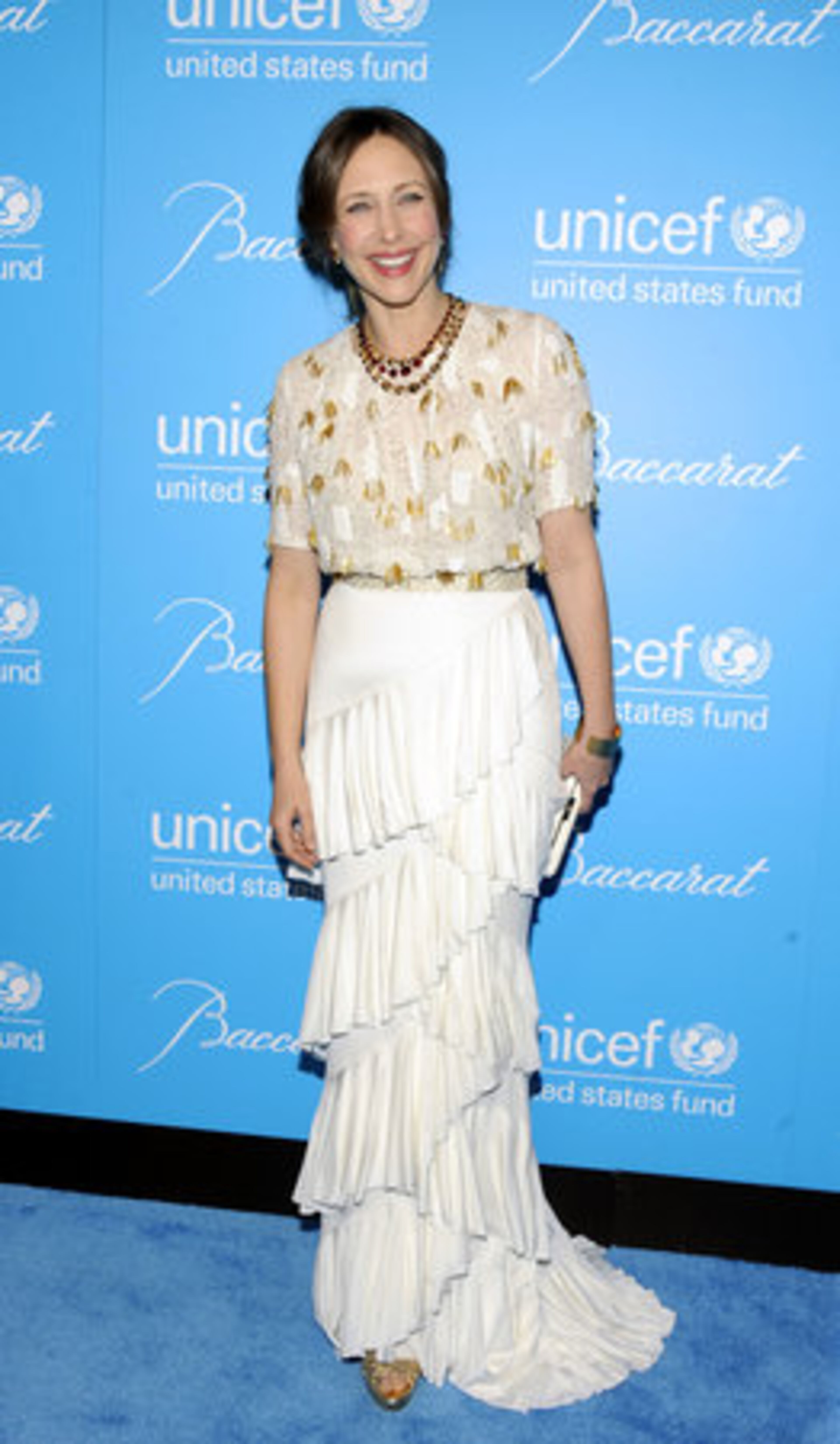 Actress Vera Farmiga attends the event. The annual black-tie gala in New York City, celebrates UNICEF's work to help create a healthier and safer life for children across the world.
