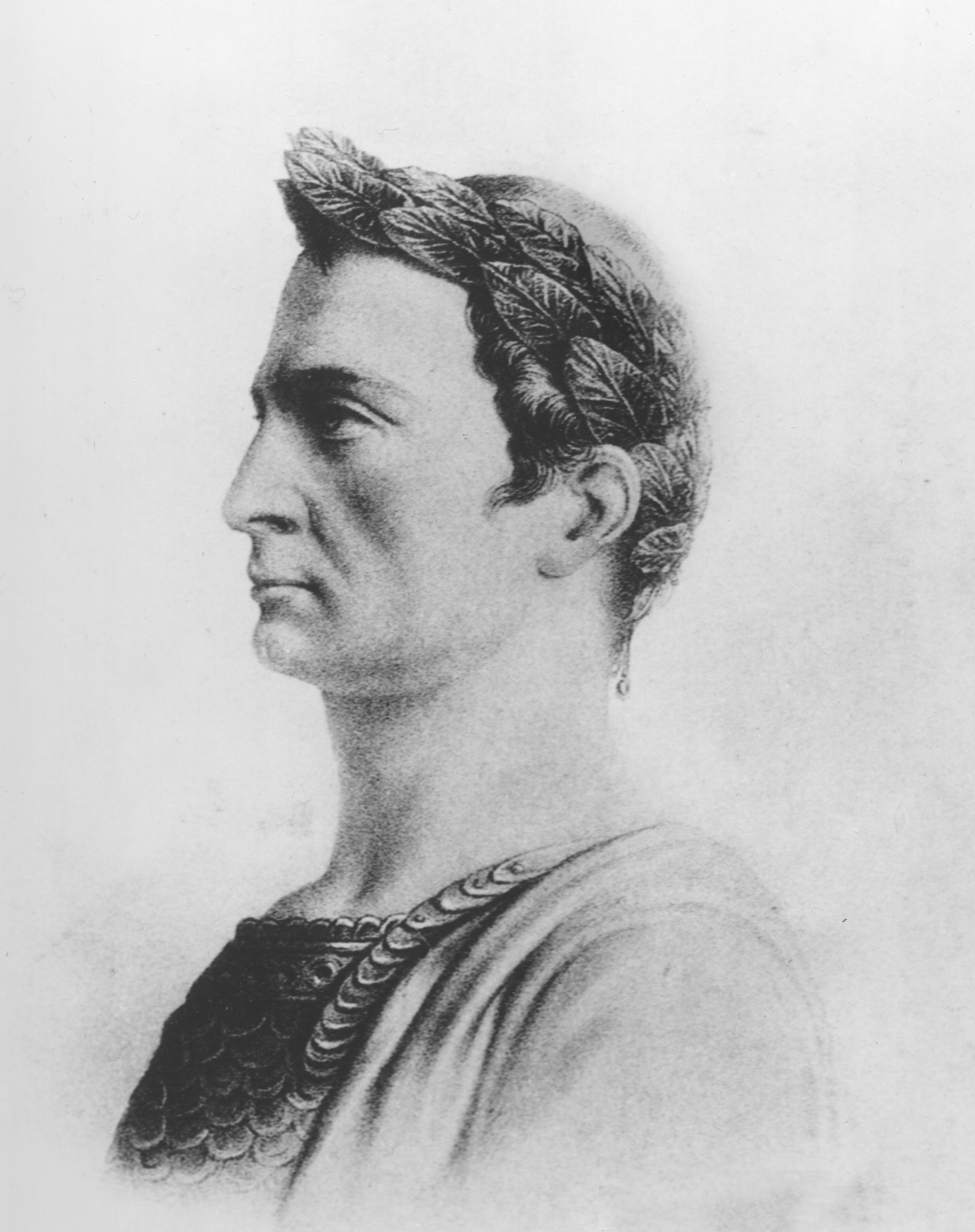 This is an undated sketch of Julius Caesar, the Roman general and statesman who is known as “The Father of Leap Years.”