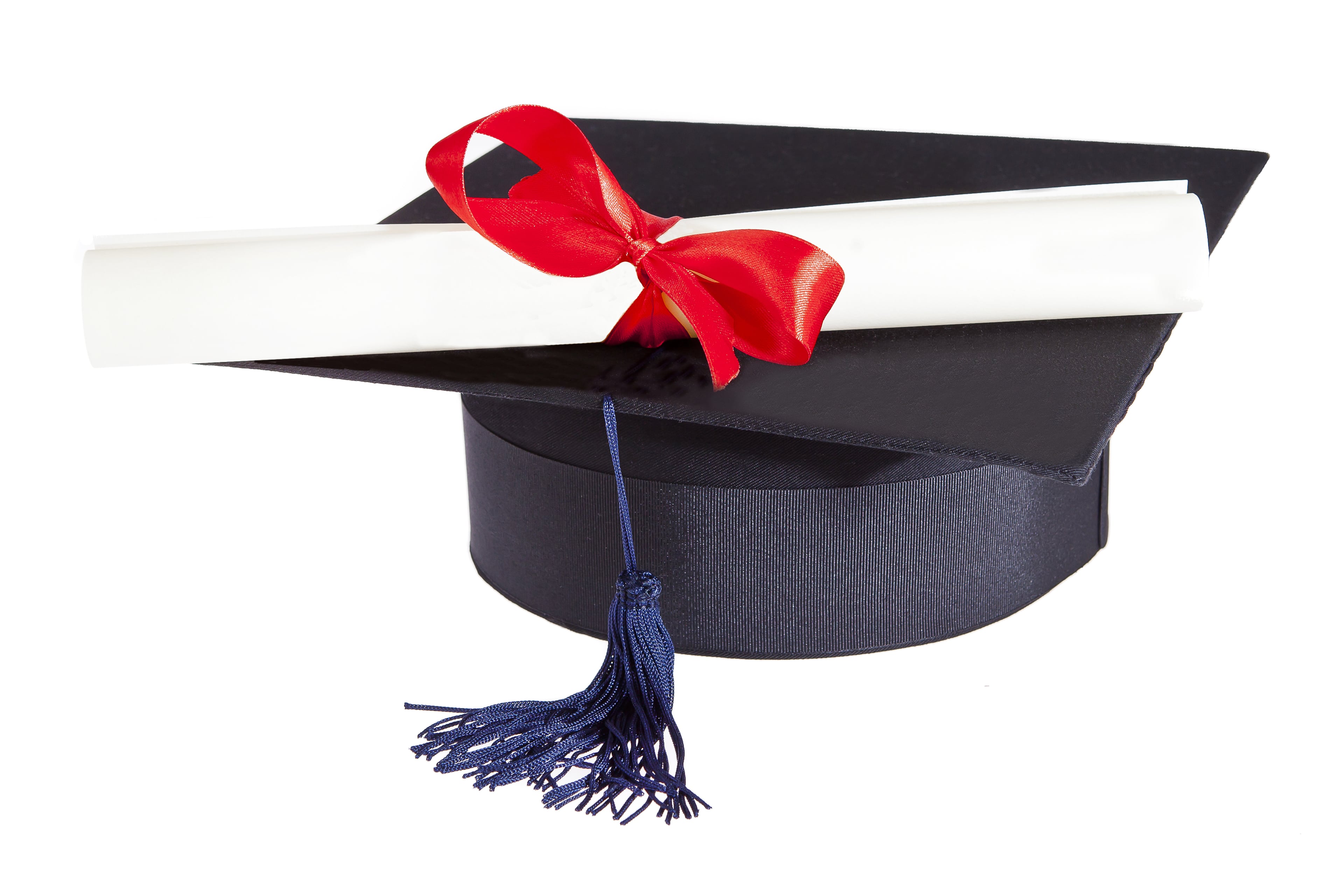 A generic diploma and morrterboard. Diploma Morterboard Graduation