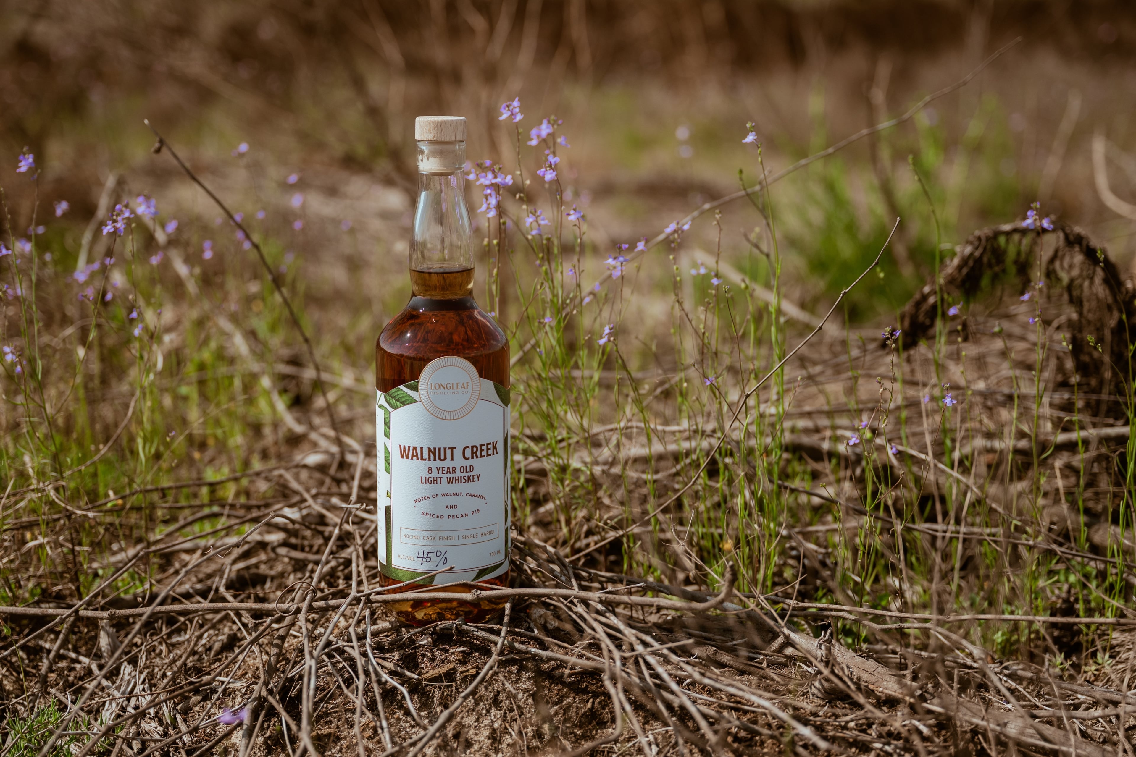 Walnut Creek whiskey from Logleaf Distilling Co. (Courtesy of Longleaf Distilling Co.)