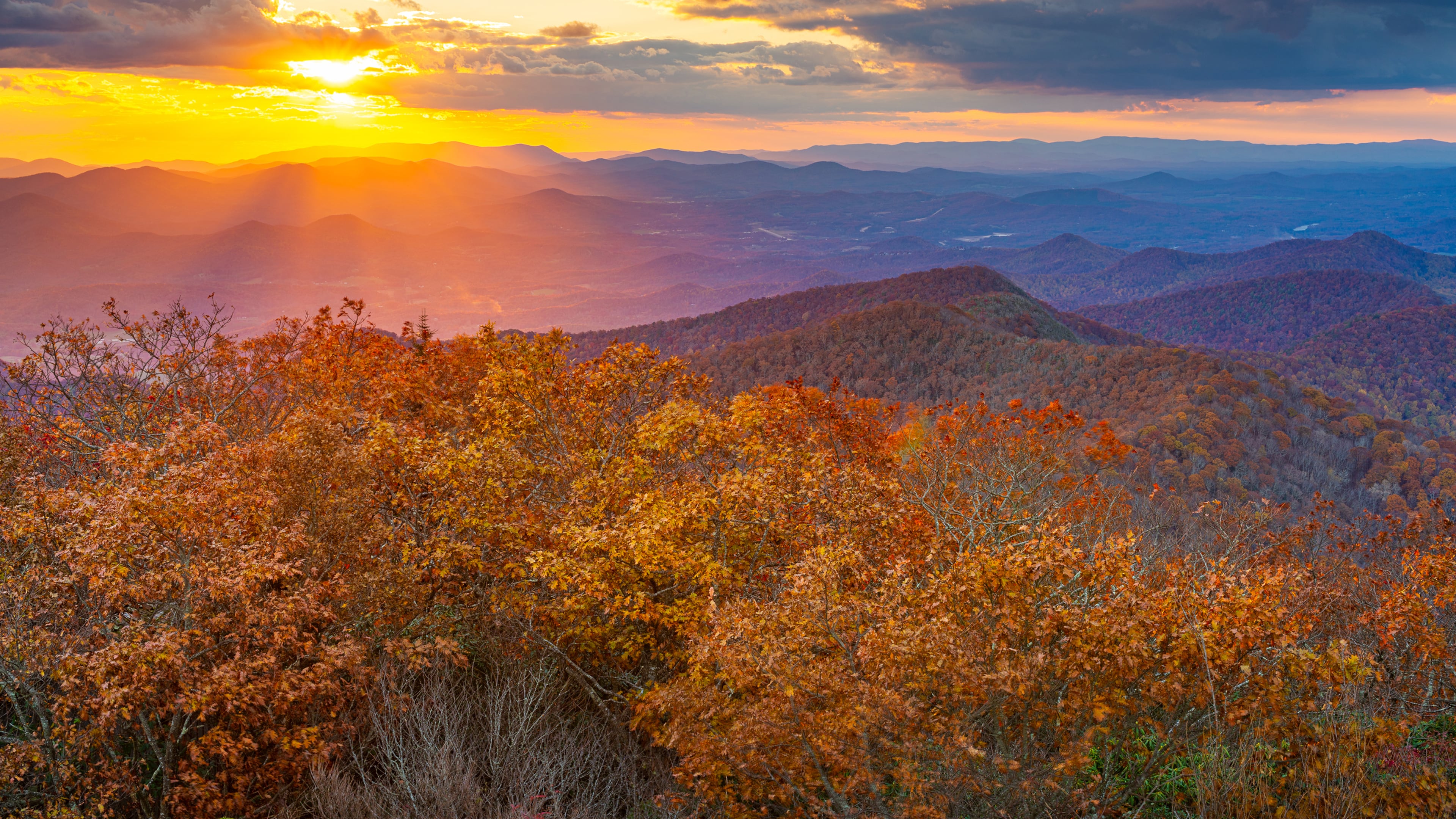 Blue Ridge Mountains at sunset in North Georgia. (Sean Pavone/Dreamstime/TNS)