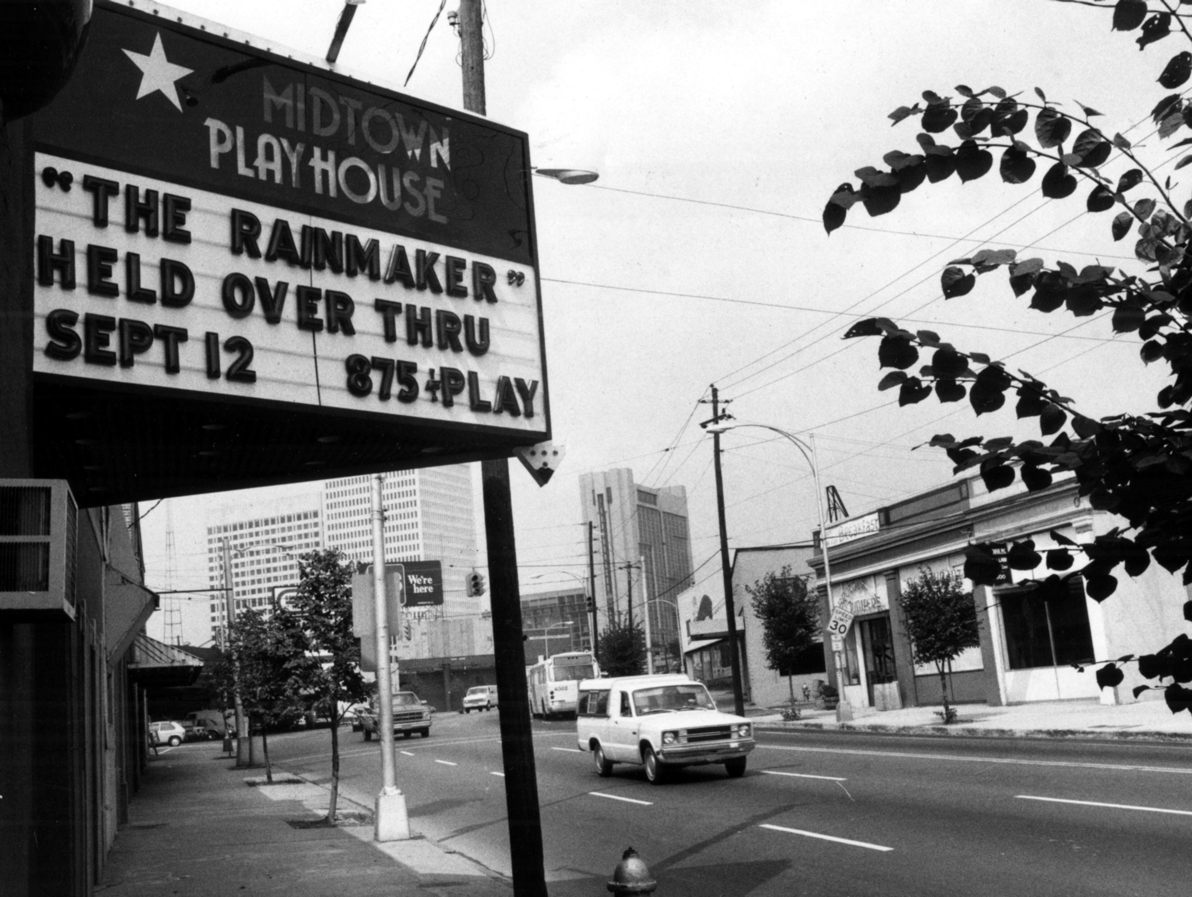 Sept. 8, 1981 -- A look at the Midtown Playhouse at 10th and Peachtree Street.