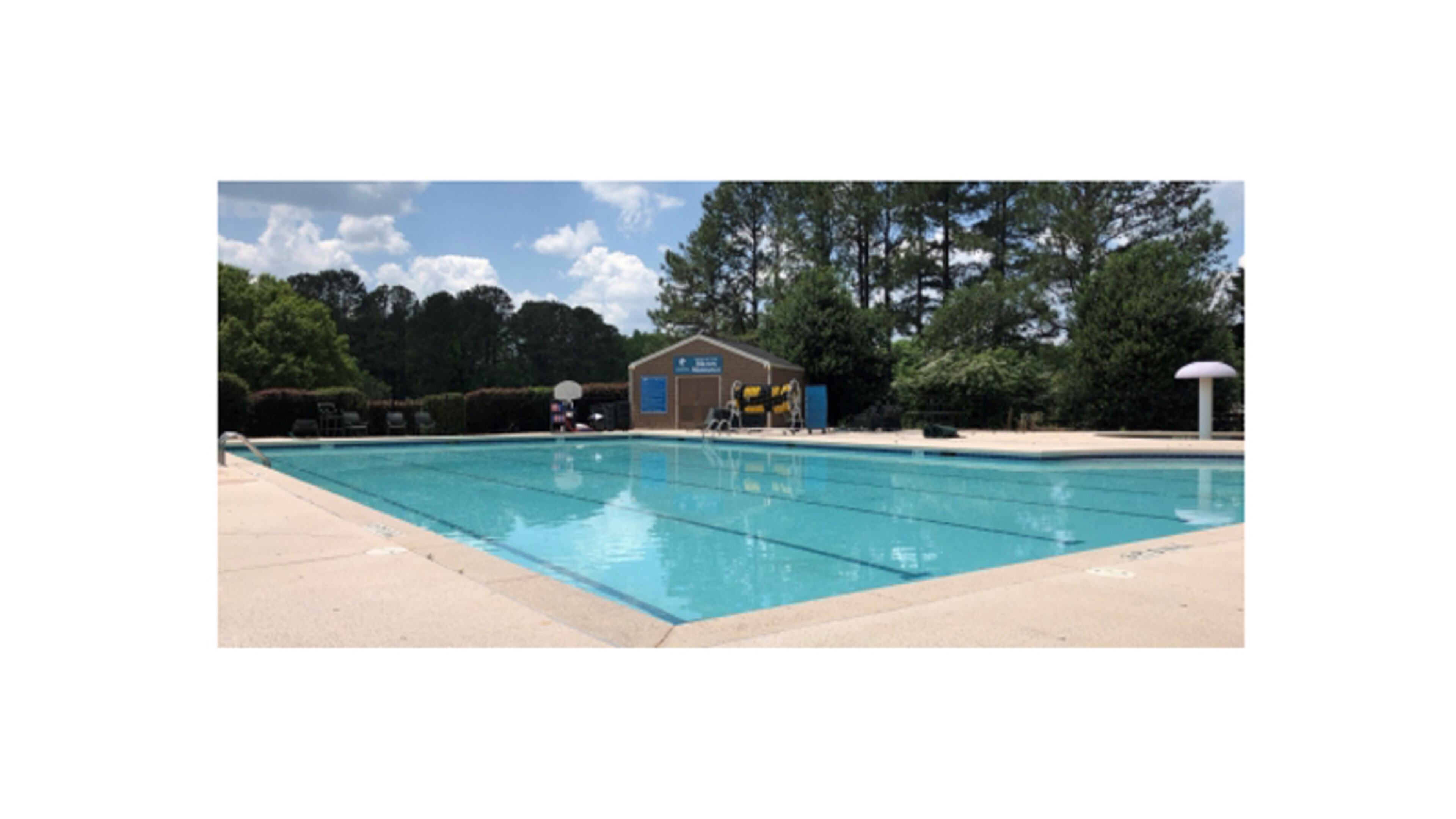 A plumbing issue has closed the bathrooms serving the swimming pool at the former Milton Country Club, but the outdoor showers are unaffected. CITY OF MILTON