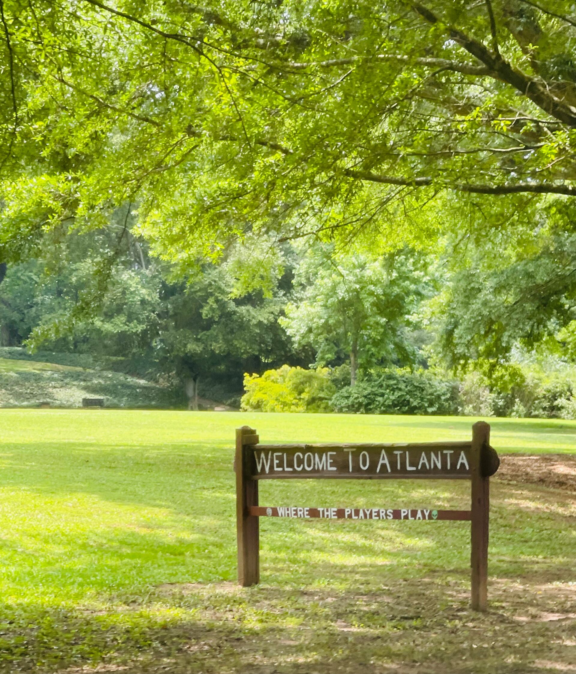 Atlanta Destination Sign Mystery surrounds ‘Leaving Atlanta’ sign along Ponce de Leon Avenue