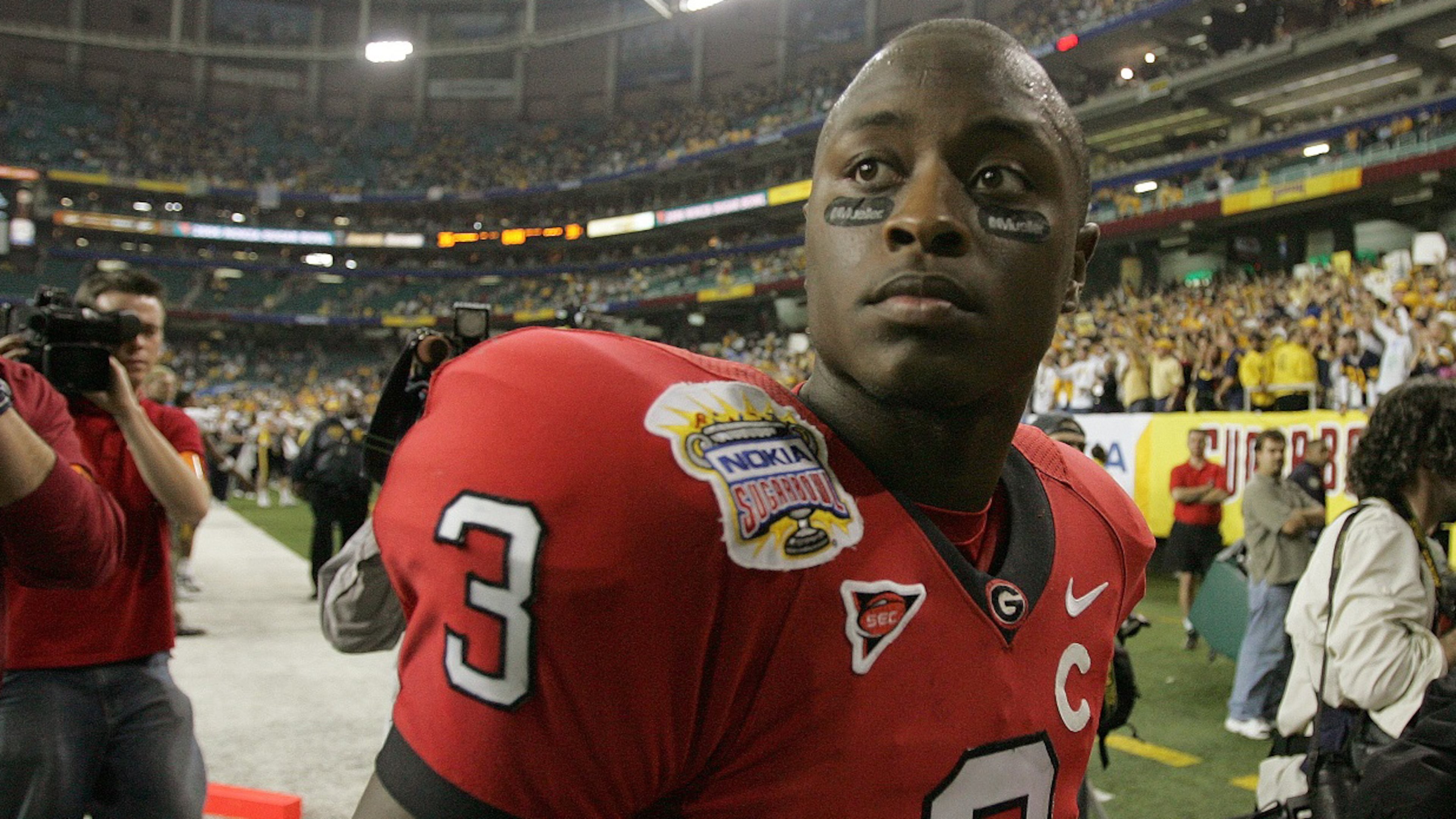 Georgia quarterback D.J. Shockley. (BRANT SANDERLIN/AJC file)