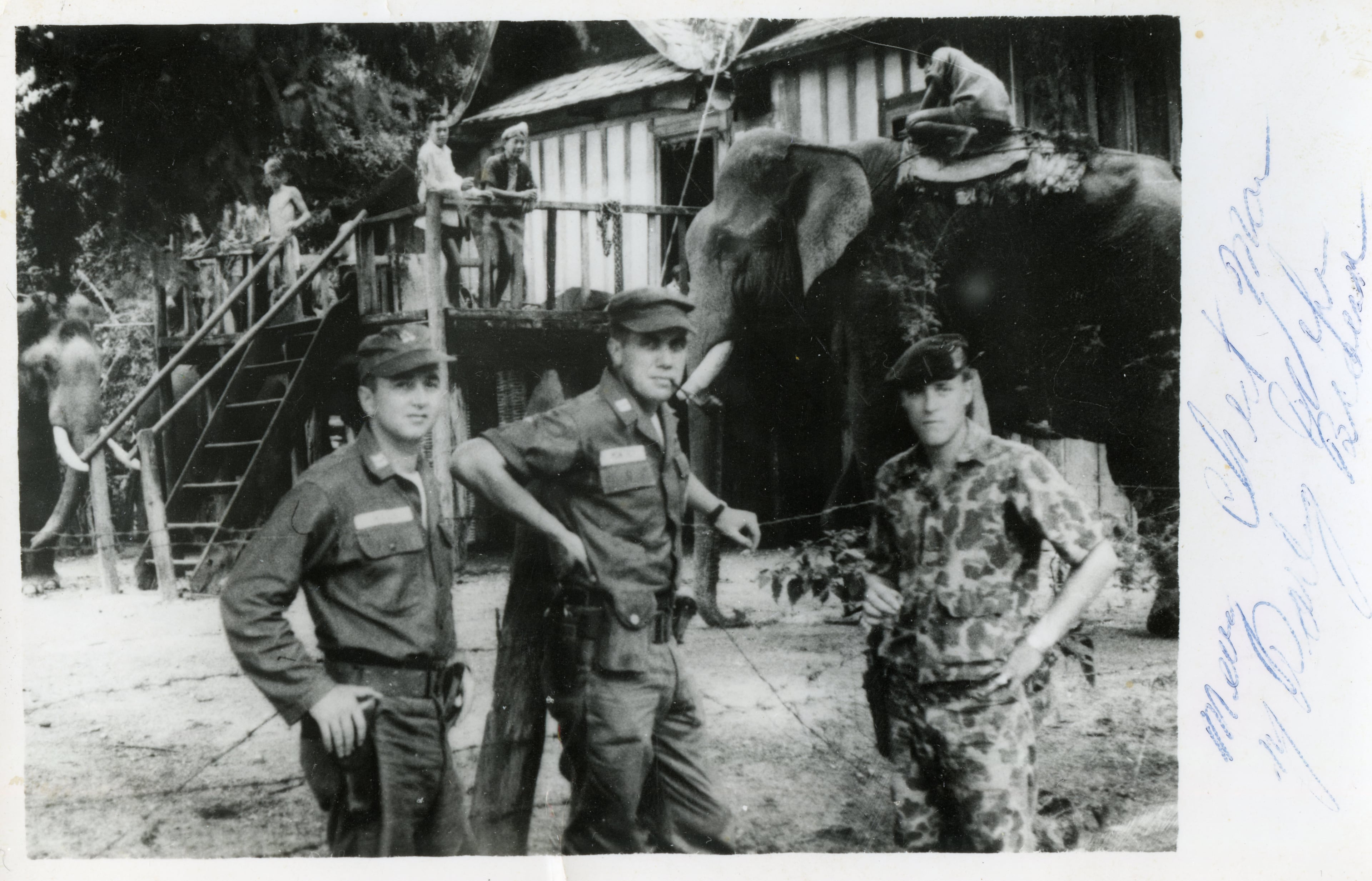 Jack J. Wells (far left) in his military days.
Courtesy of James B. Wells.